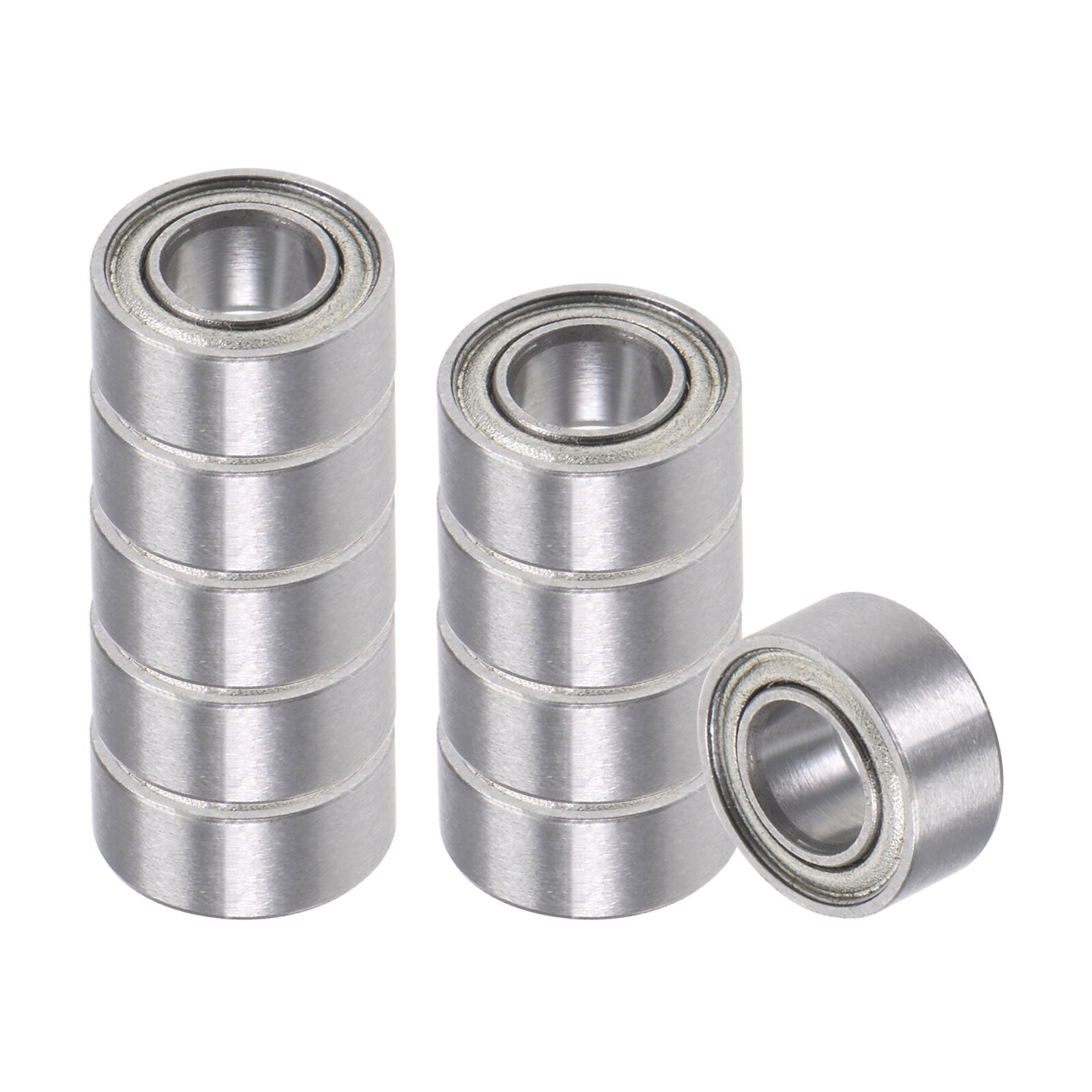 10pcs Ball Bearings 1/8 Inch x 1/4 Inch x 7/64 Inch Chrome ABEC3 Shield