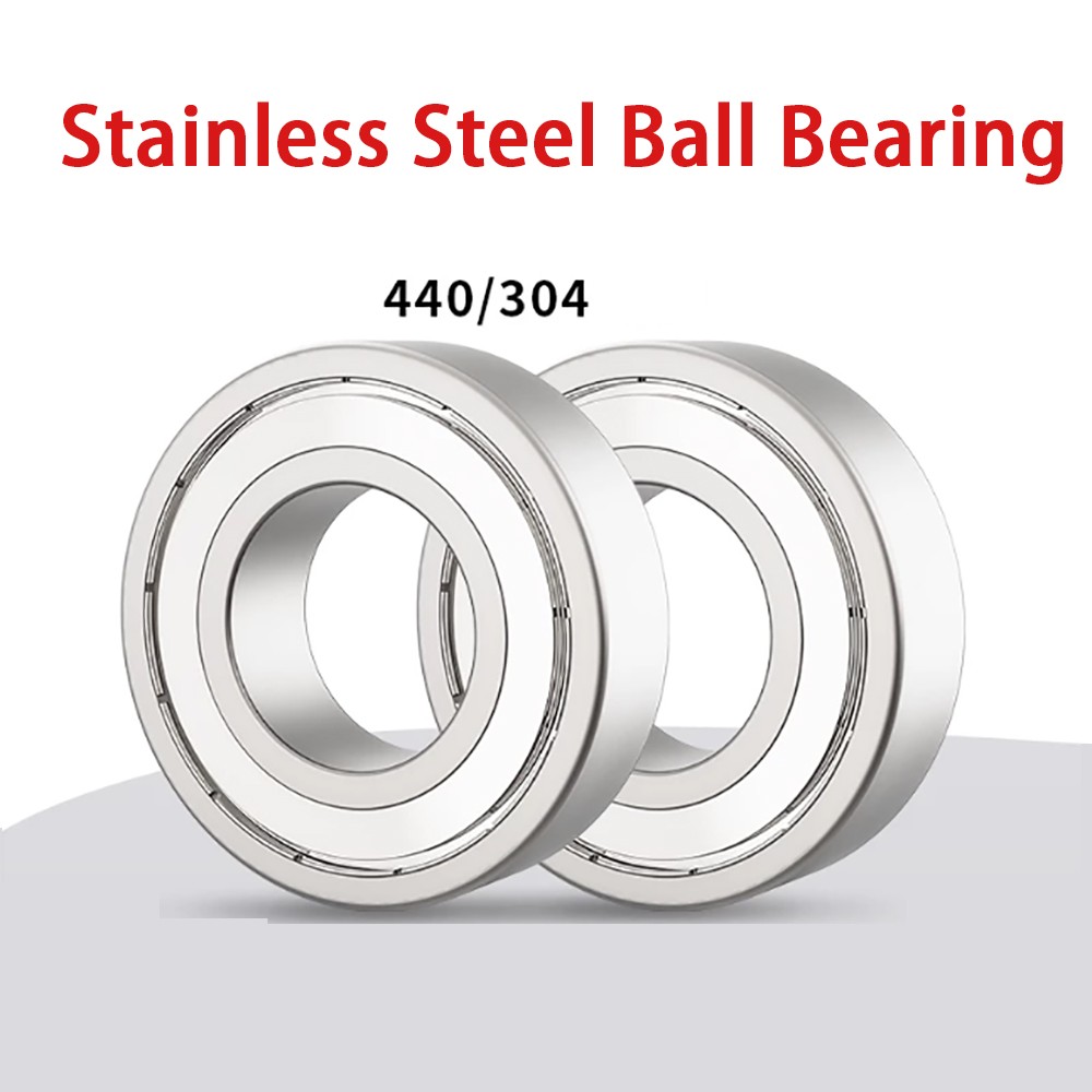 440C SS304 Stainless Steel Bearing ZZ Double Metal Shield ID1-50mm OD3-110mm