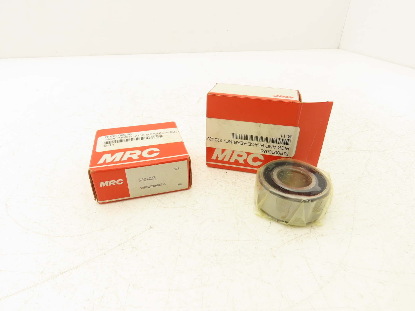 MRC 5204CZZ Double Row Ball Bearing 20mm ID x 47mm OD x .8125″ Width Lot of 2