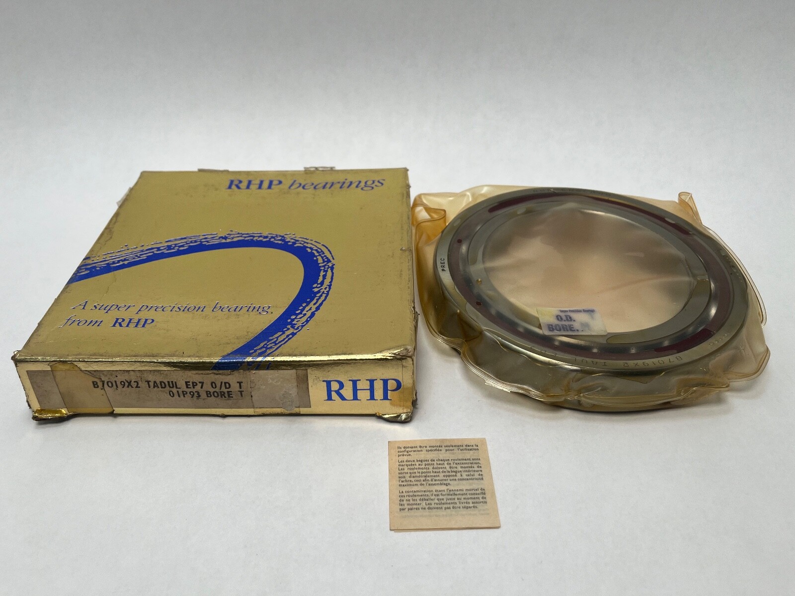 RHP 7019CTDULP4-1/2PR Bearing 95x145x24 mm 7019-C-T-DUL-P4 England