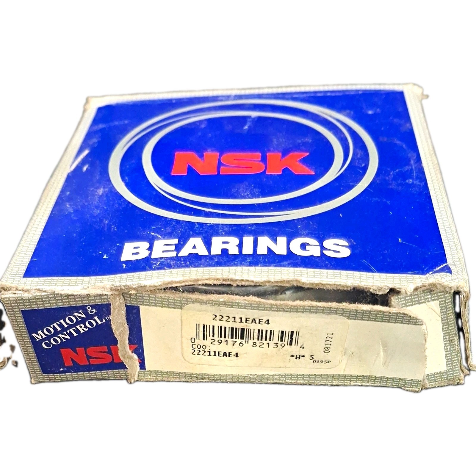 NSK 22211EAE4 Spherical Roller Bearing 55x100x25mm High Capacity Lubricated New