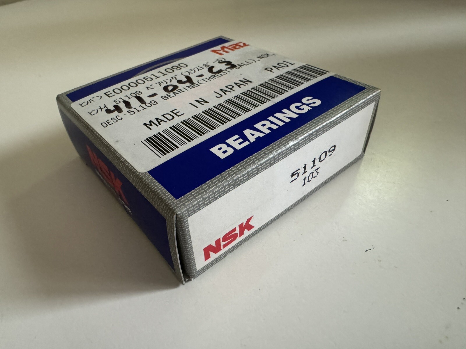 NSK 51109 Single Direction Thrust Ball Bearing