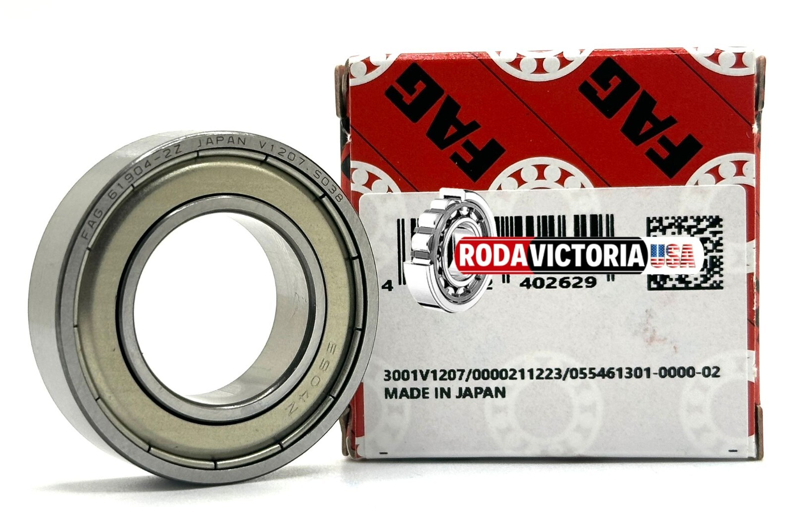 FAG 61904 ZZ DEEP GROOVE BALL BEARING, METAL SHIELDED 20x37x9mm 6904ZZ