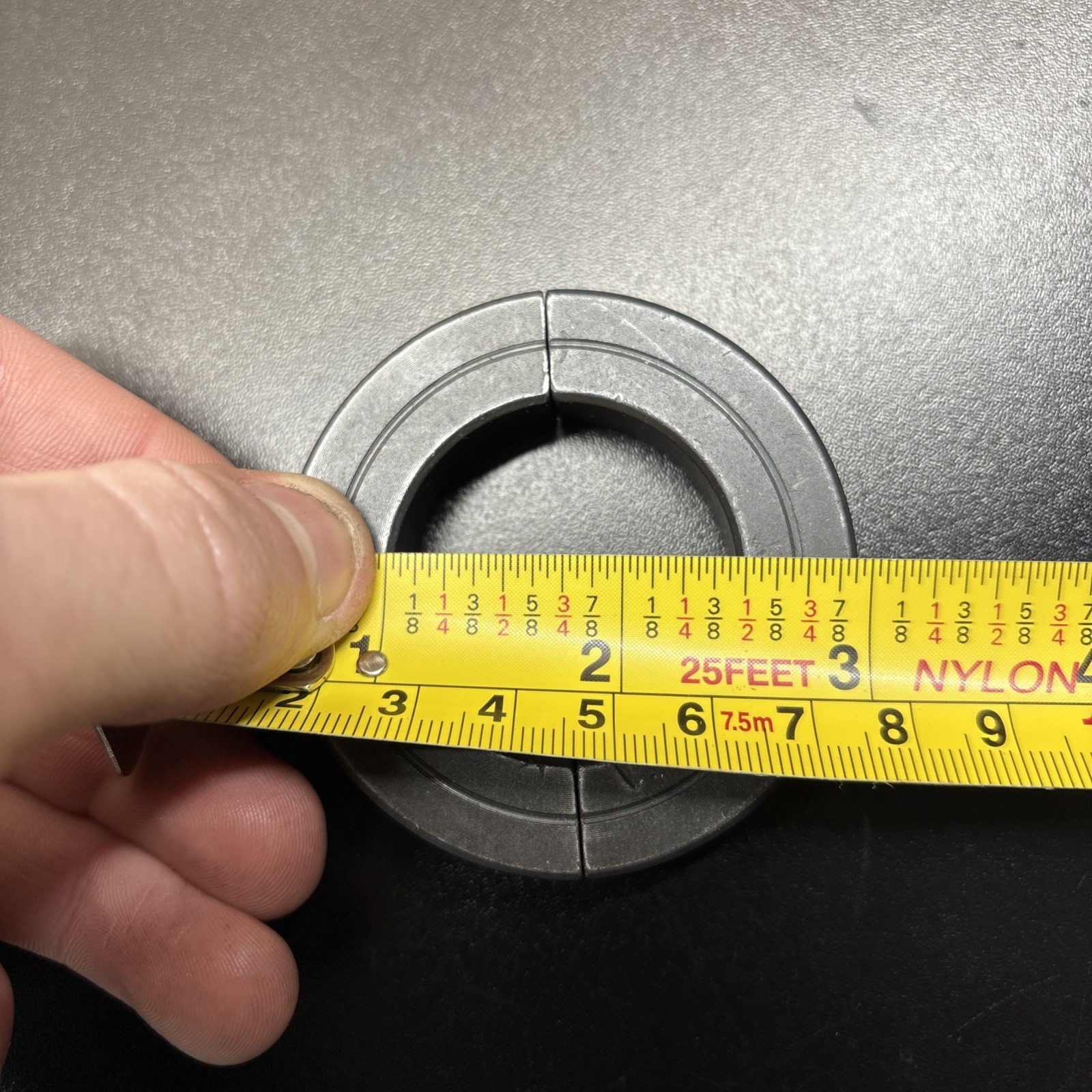 Dayton CCI502SH 1/2 Double Heavy Split Shaft Collar Black Oxide 3 Pack