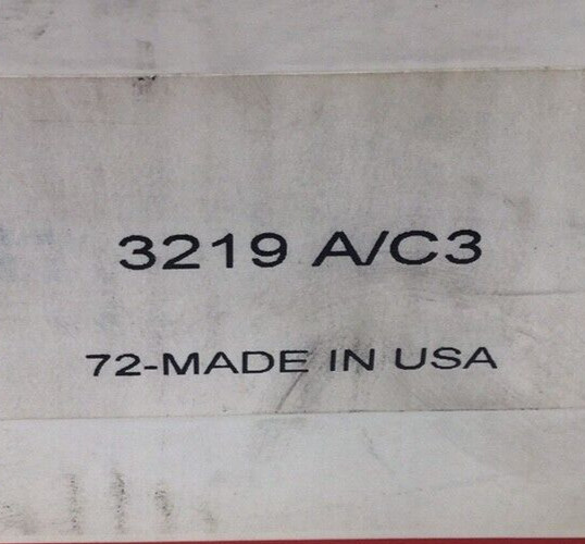 SKF 3219 A/C3 Angular Contact Ball Bearing 95mm ID X 170mm OD X 55.6mm Wide
