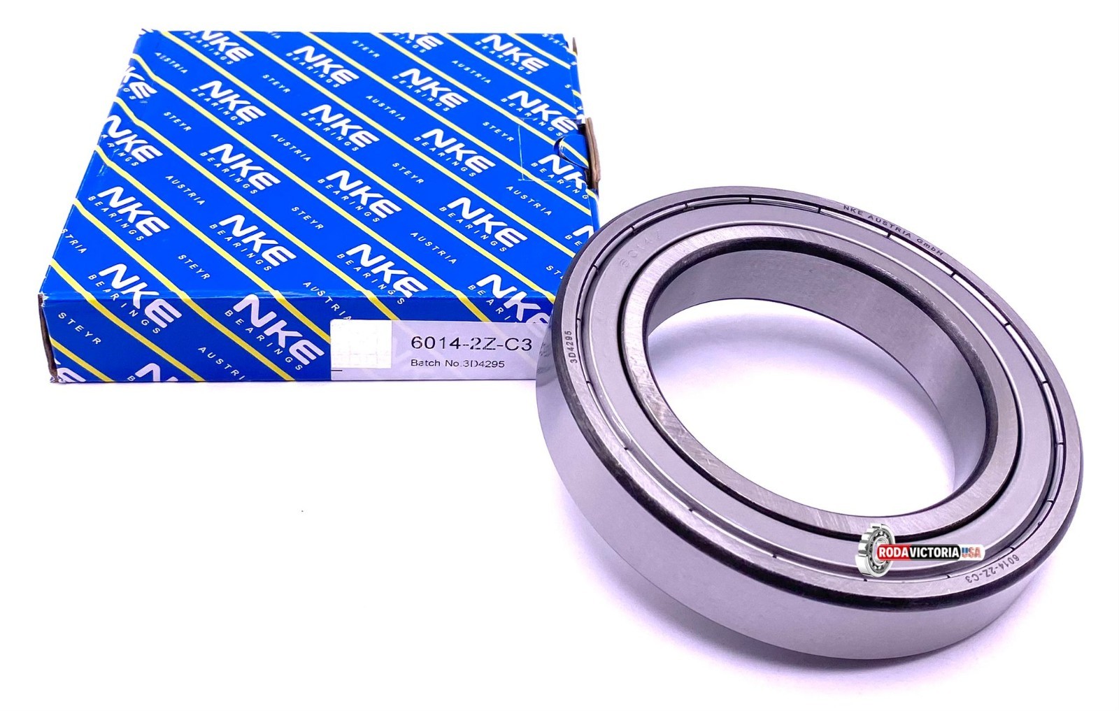 NKE 6014 ZZ C3 Deep Groove Ball Bearing, Metal Shielded 70x110x20 mm