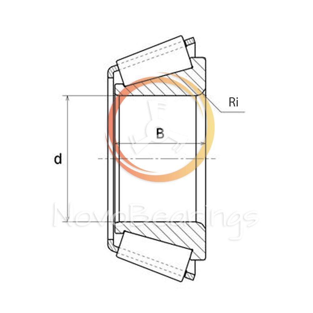4T-3780 Tapered Roller Bearing Cone (Inner Ring) 50,8 x 30,302 mm NTN brand