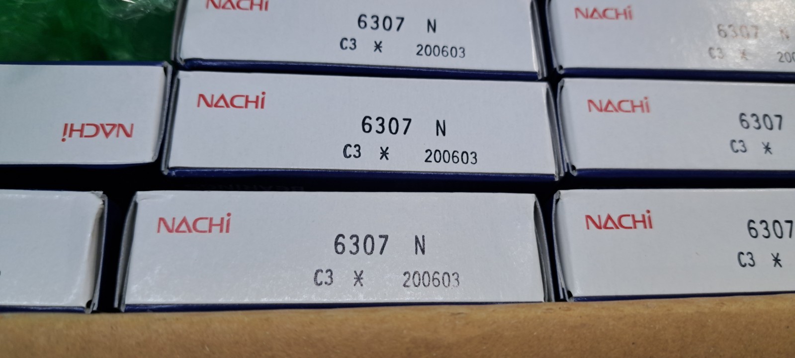 20X Nachi 6307N C3 Deep Groove Ball Bearing, Open Type, No Seals 80x35x21mm