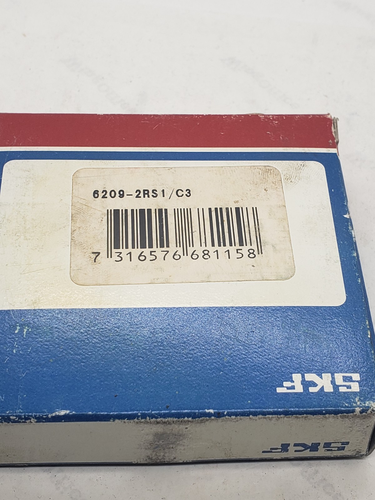 SKF 6210-2RS1/C3 DEEP GROOVE BALL BEARING WITH RUBBER SEALS 50x90x20mm, NIB