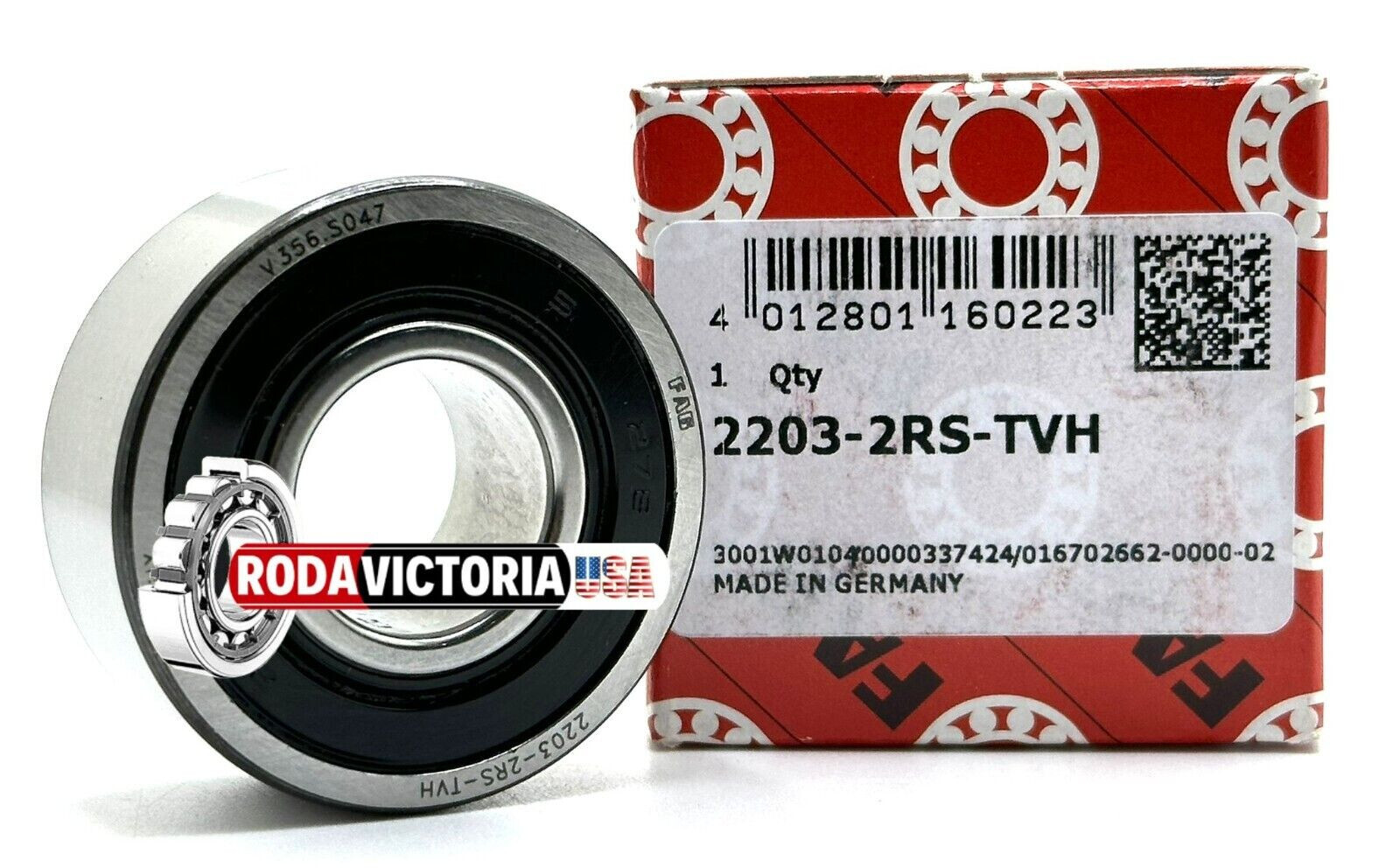 FAG (Schaeffler) 2203 2RS TVH SELF ALIGNING BALL BEARING,RUBBER SEALED 17x40x16m