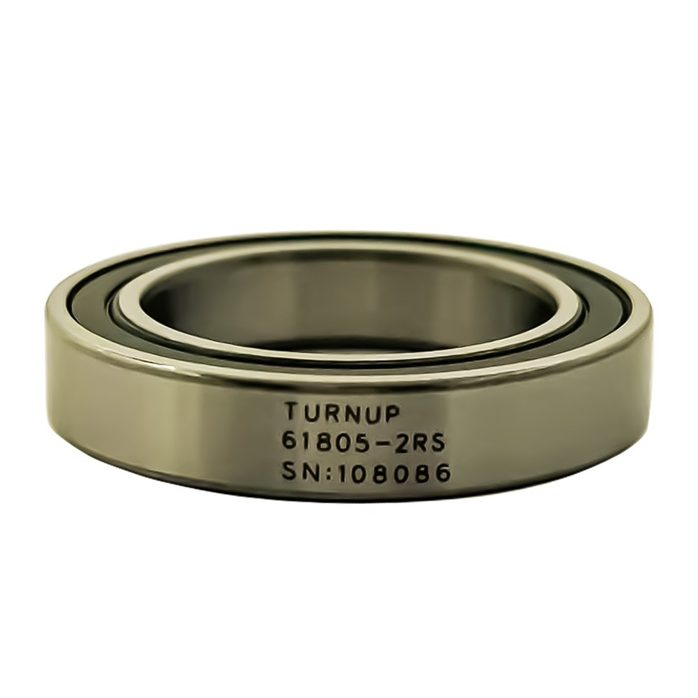 2 Pack TURNUP 61805-2RS 25x37x7mm Double Rubber Sealed Deep Groove Ball Bearings