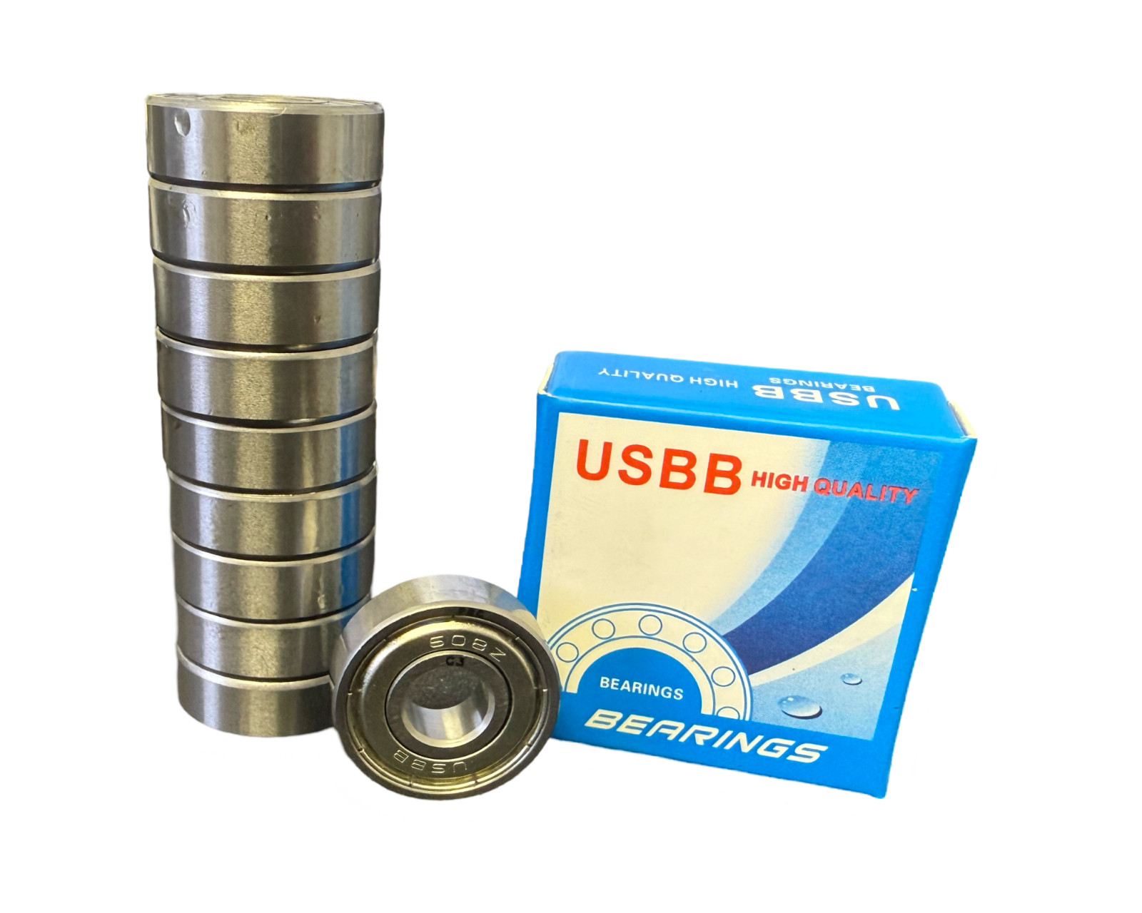 (10) 608-ZZ C3 Premium Ball Bearing Metal Sheilded 8mm x 22mm x 7MM