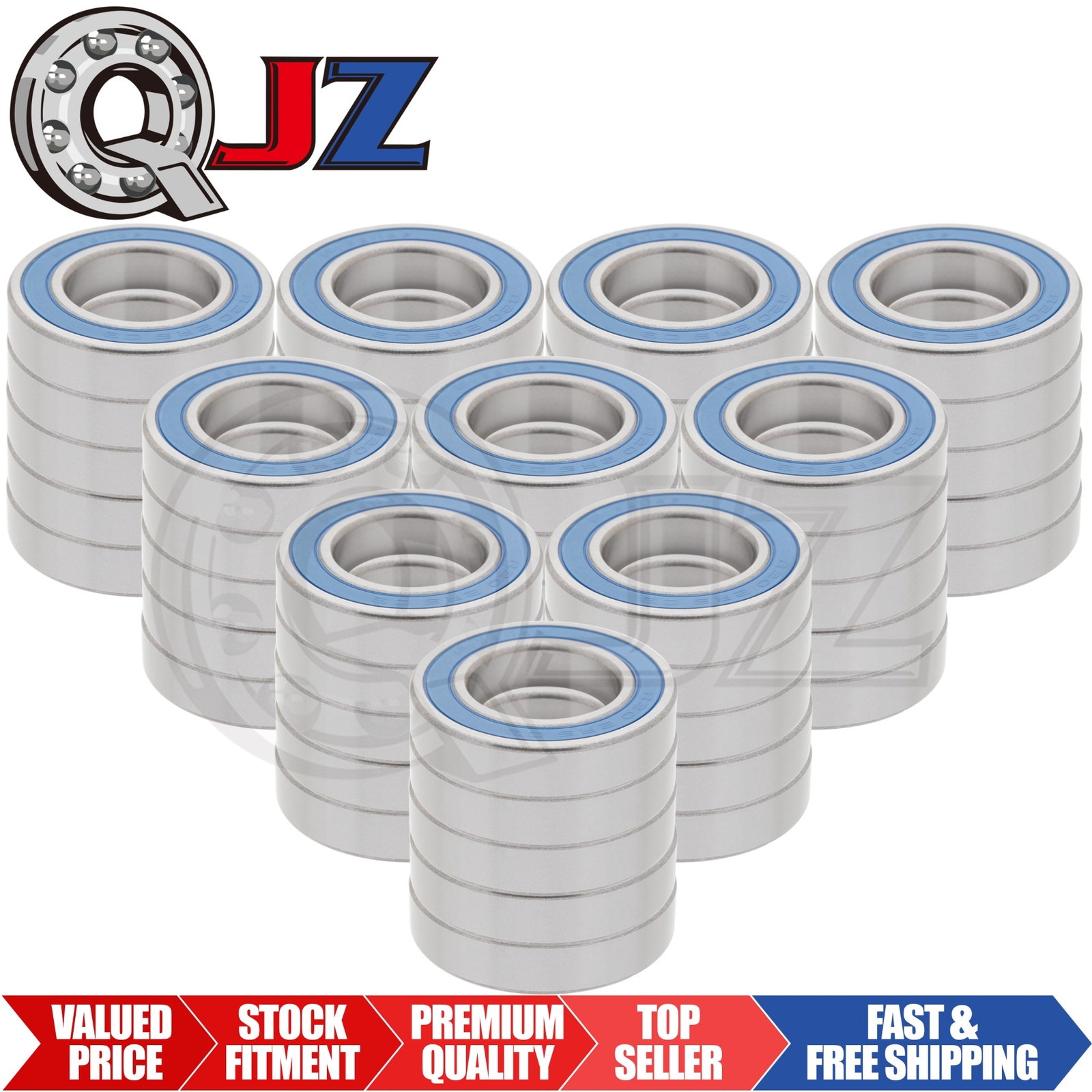 [Qty.50] R20-2RS-PG Deep Groove Ball Bearing [1.25″ Bore x 2.25″ OD x 0.5″ W]