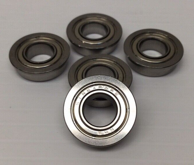 NMB DDLF1680HHR Flanged Miniature Ball Bearing 8mm ID 16mm OD 5mm W (Pack Of 5)
