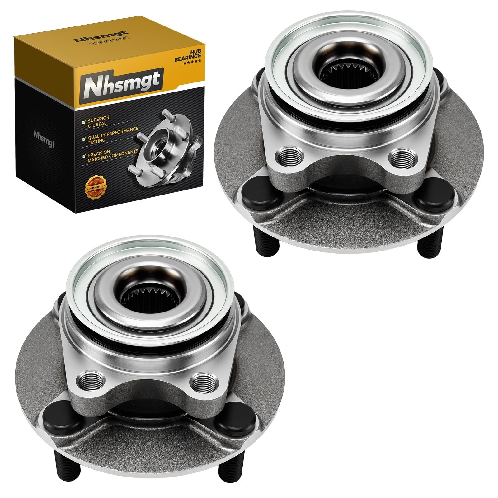 513308 2pcs Front Wheel Bearing Hub Assembly Compatible with Nissan Versa 200…