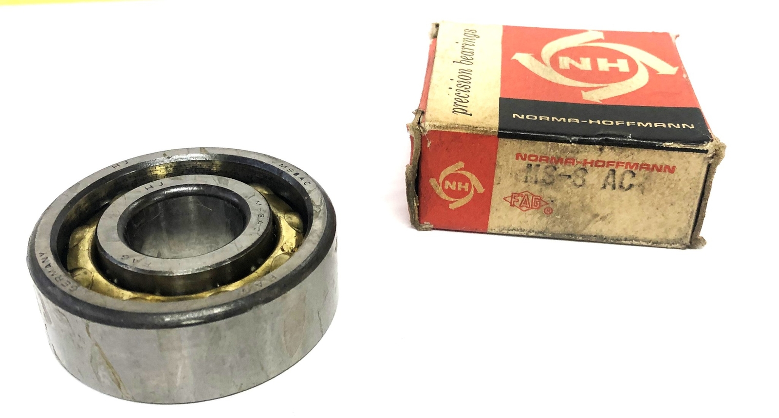 NH Angular Contact Ball Bearing MS8AC NOS