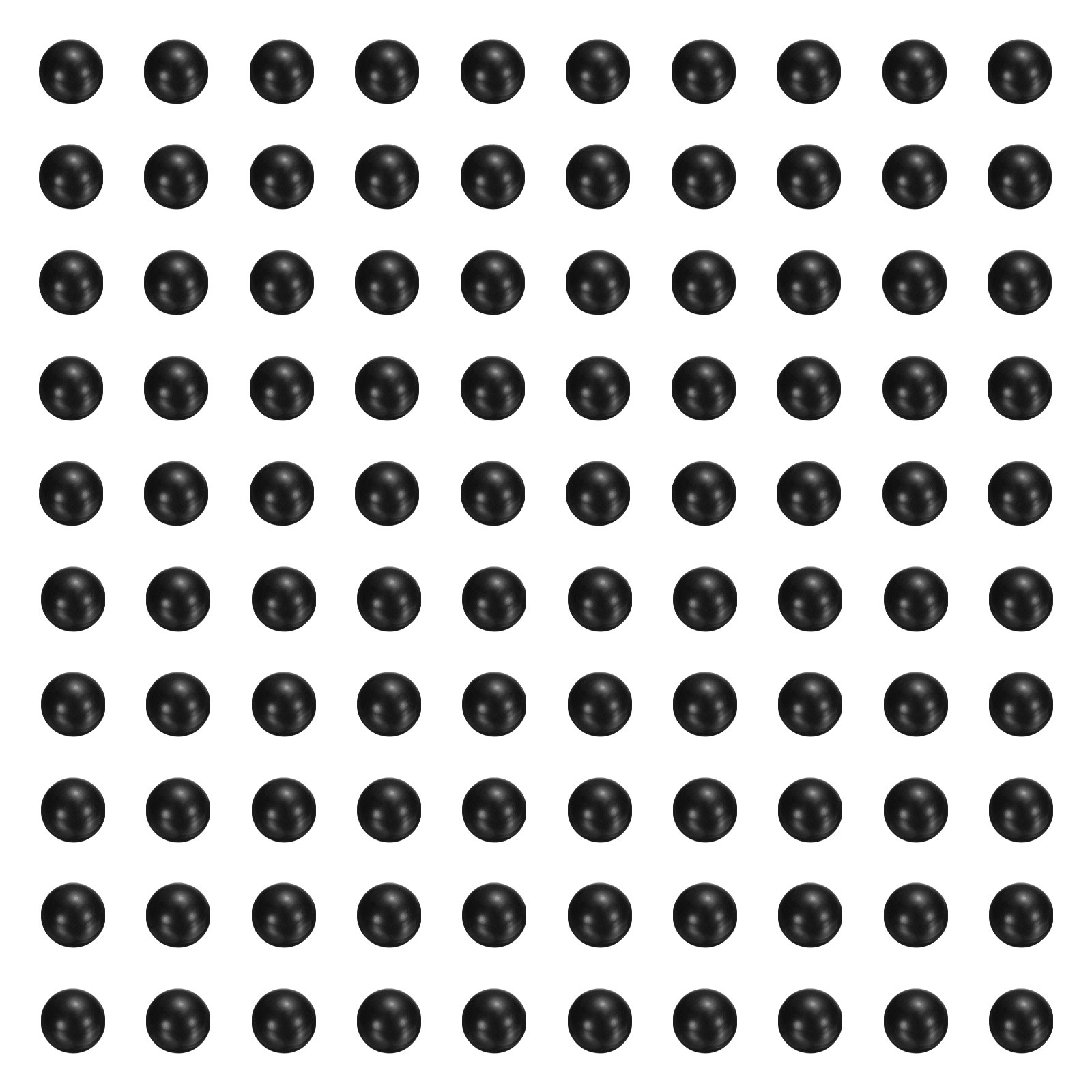 100pcs POM Plastic Bearing Balls G2 9/32″(7.144mm) Solid Plastic Balls, Black