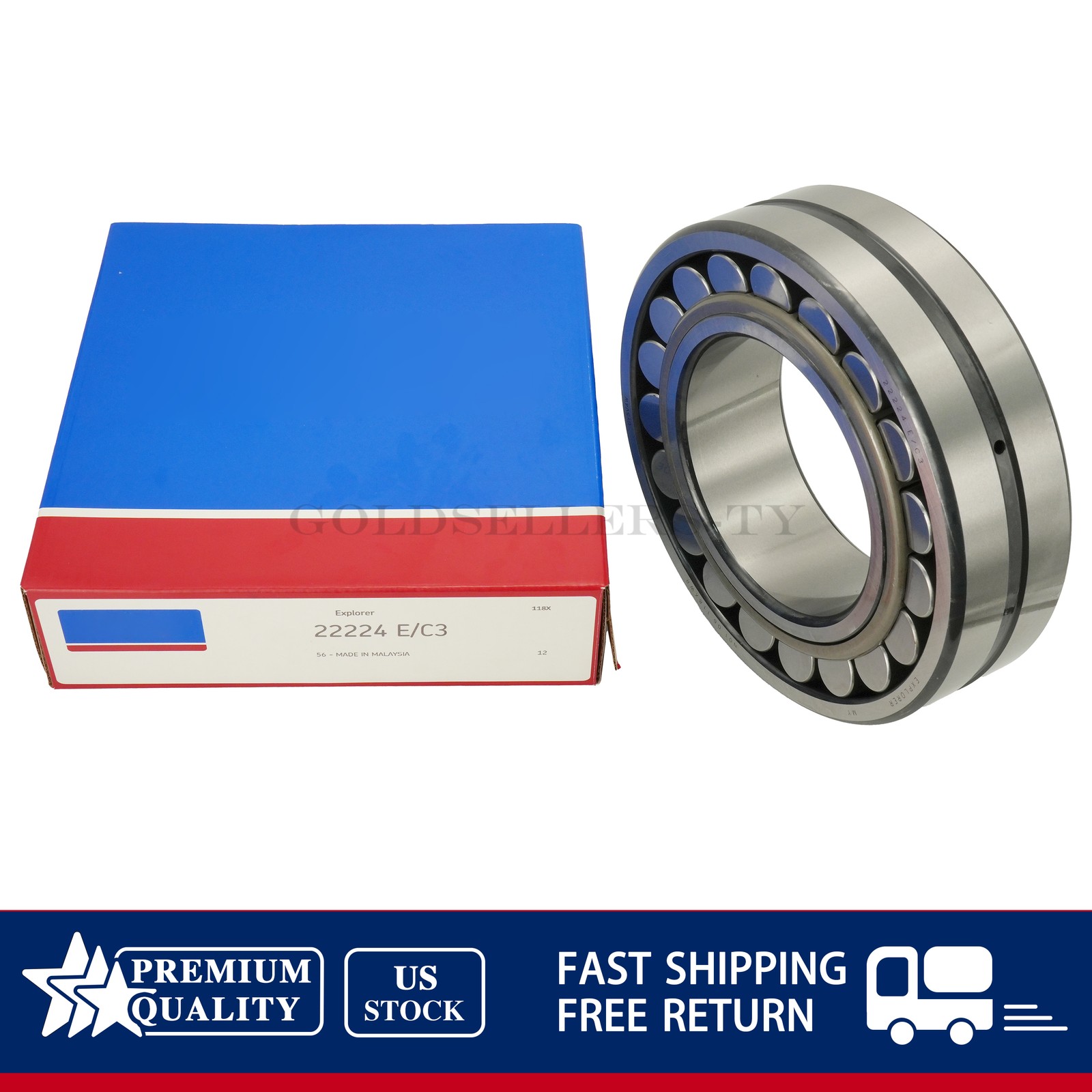 NEW For SKF Spherical Roller Bearing 22224 E/C3 120×215×58 mm