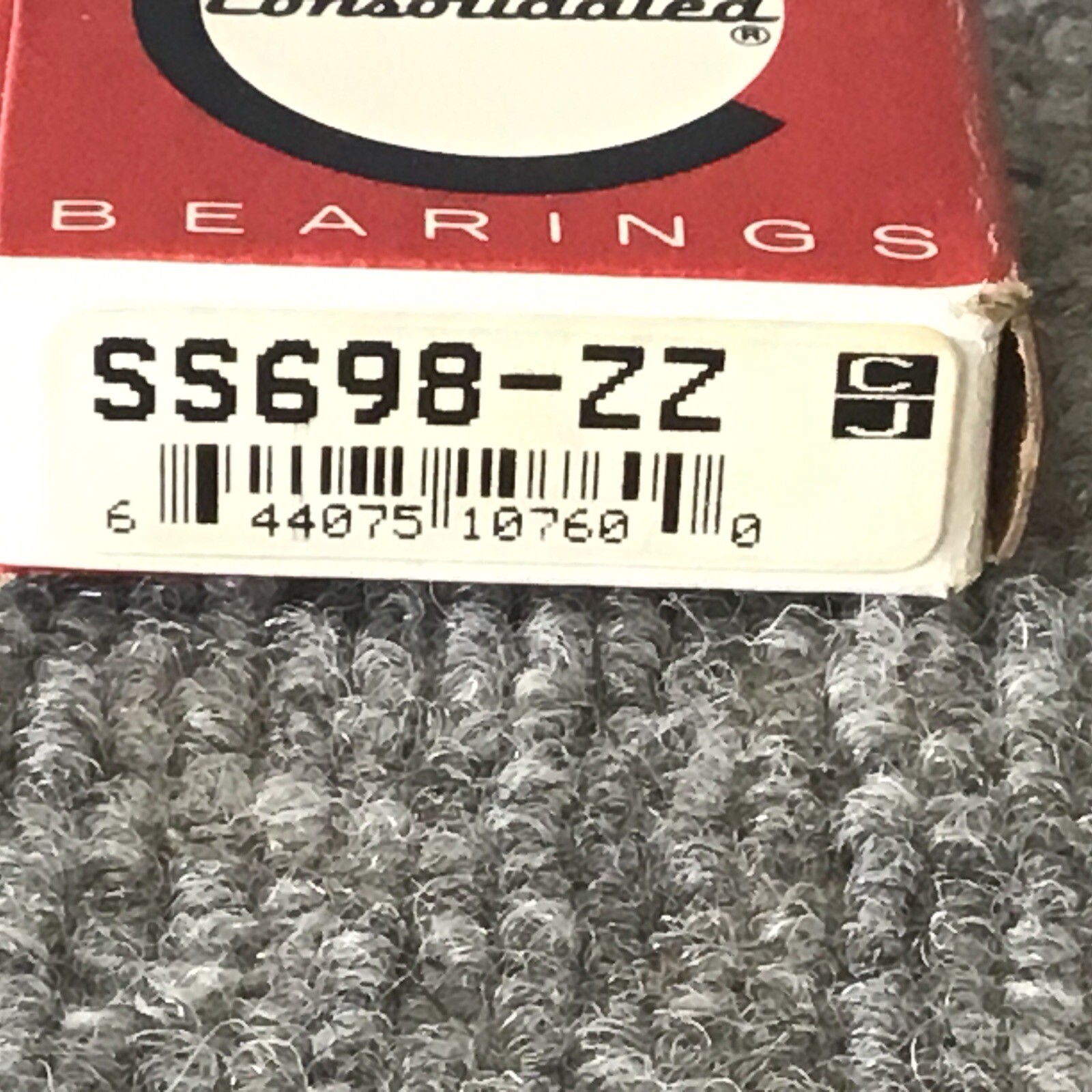 Lot Of 4 Consolidated Bearing SS698-ZZ SS698ZZ 8mm x 19mm x 6m Stainless steel