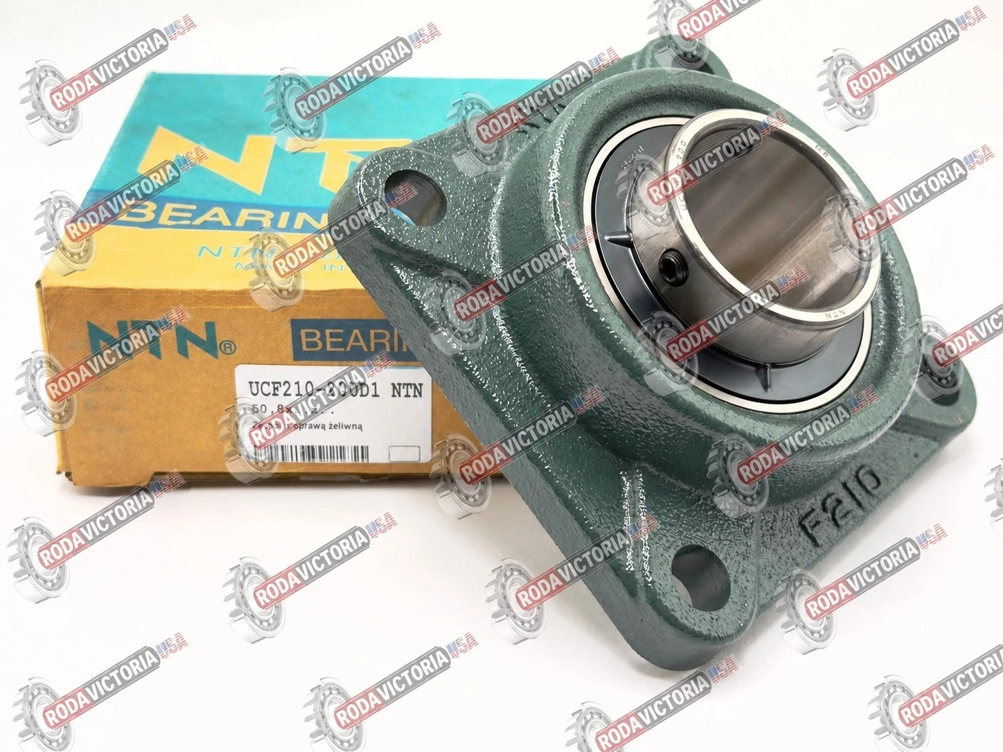 NTN UCF210-200 D1 Flange Bearing UCF210-32 / YAR210-200-2F+ FYJ510 Unit 2″ Bore