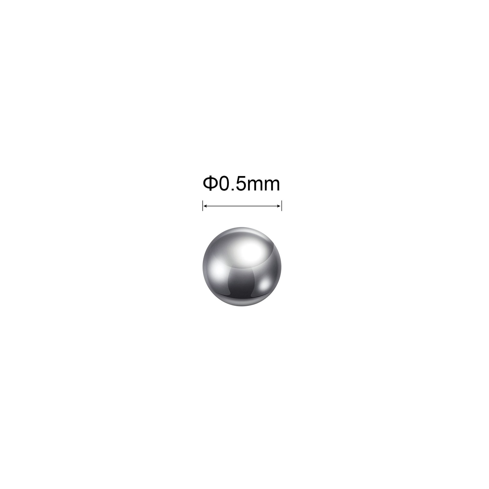 0.5mm Bearing Balls 304 Stainless Steel G100 Precision Balls 5000pcs