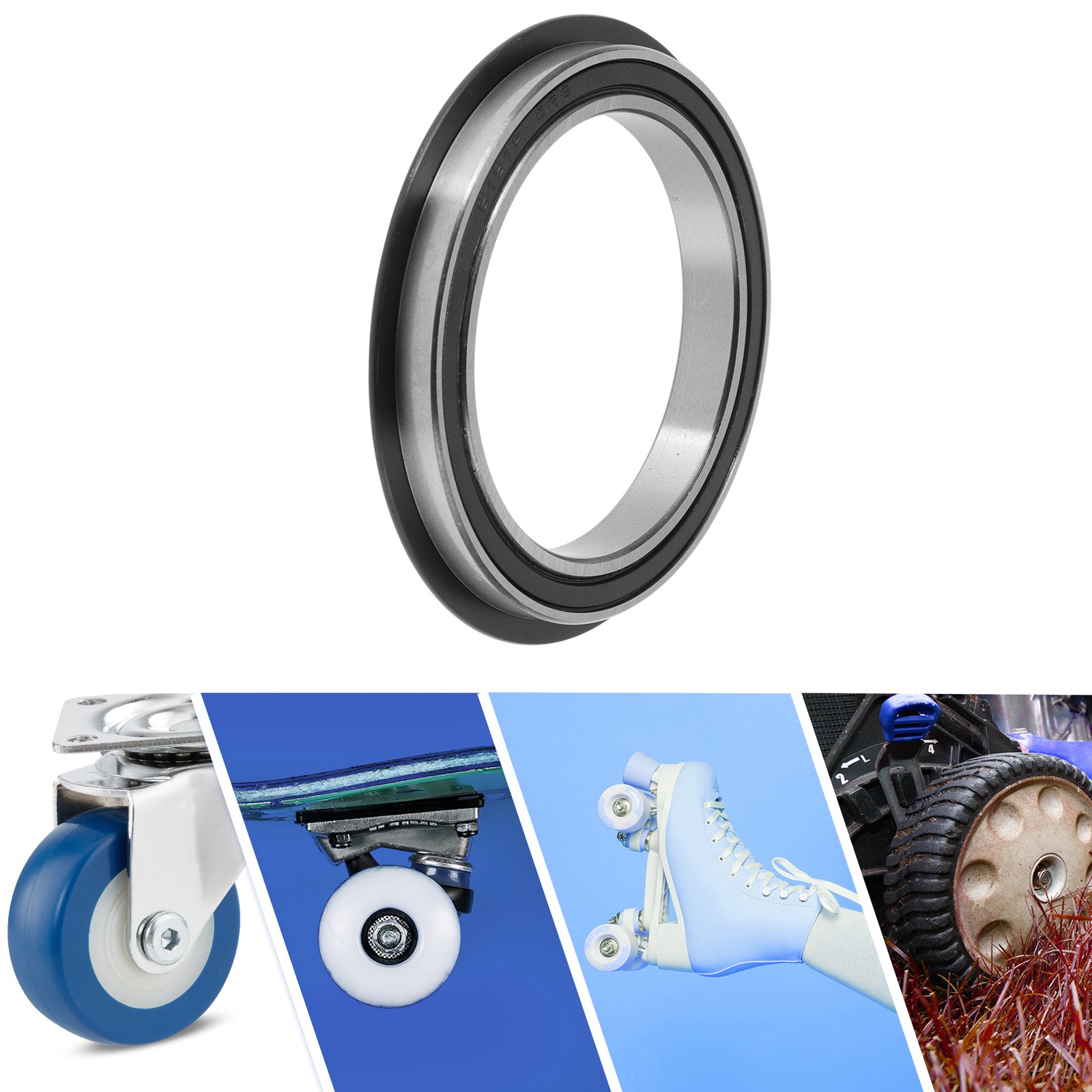 6812NR2RS 60x78x10mm Silver and Black Ball Bearing for