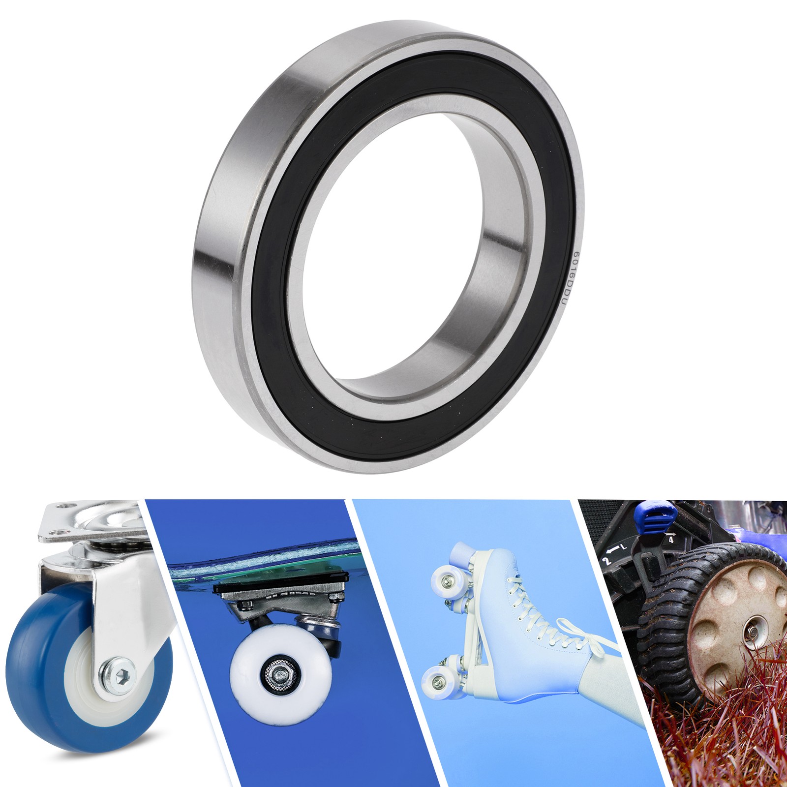 6016DDU Deep Groove Ball Bearings 80x125x22mm 1 Pc Scooter Skateboard Wheel