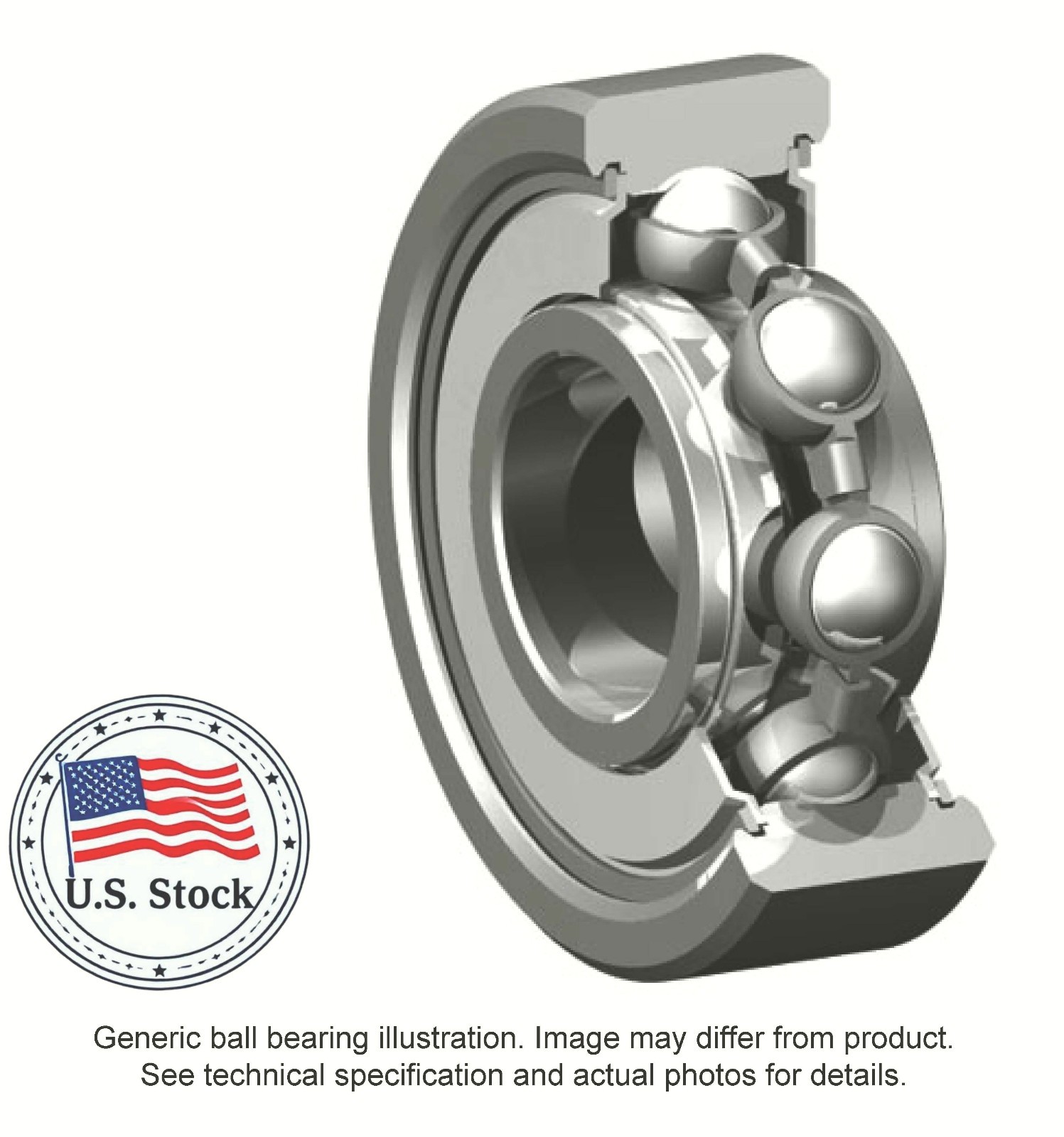 Bearing, Ball, Deep Groove, Single Row, 35×17×10 mm, Sealed, Koyo (60032RSC3GXM)