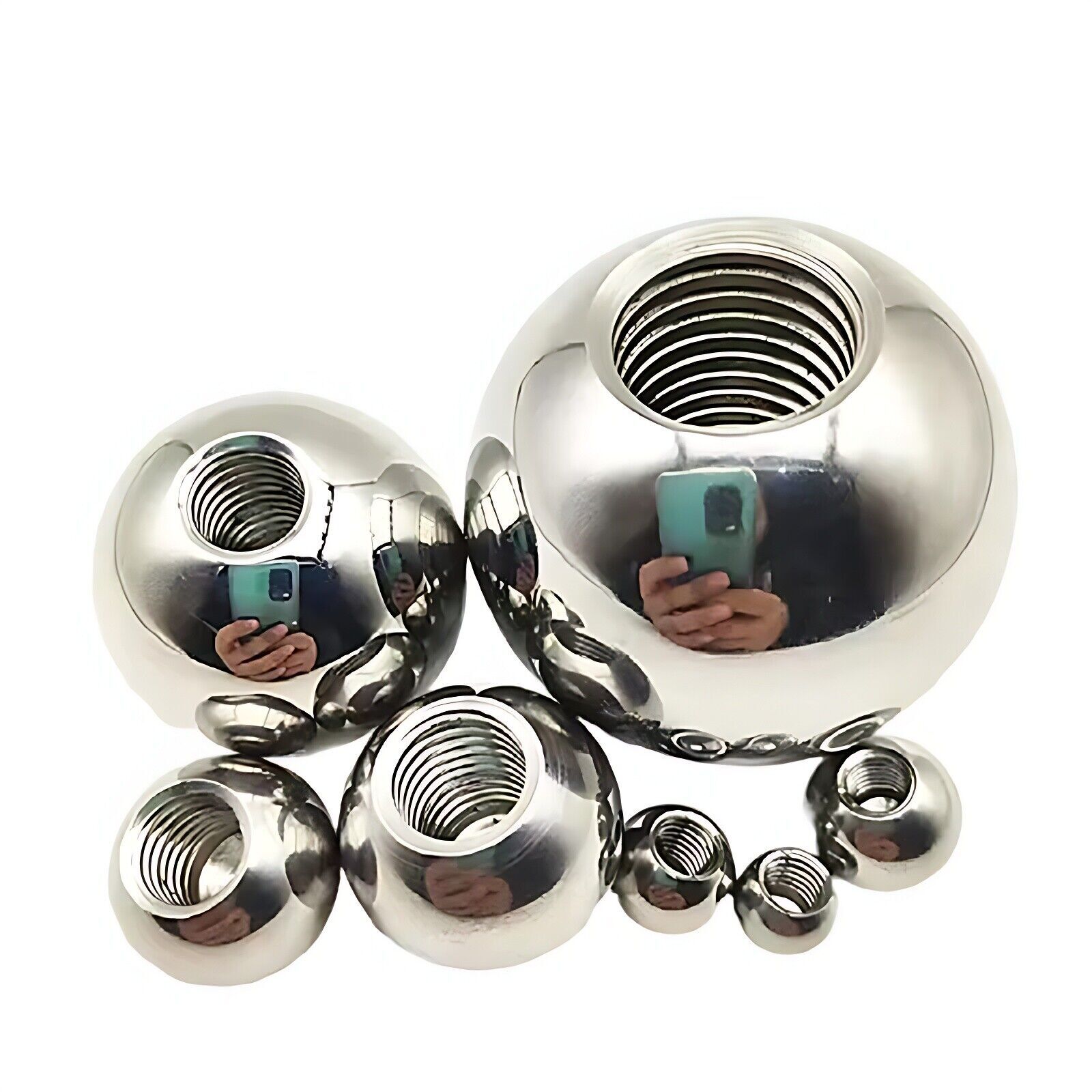 M2 M2.5 M3 M4 M5 To M20 Dia 5-60mm Stainless Steel Ball Bearing With Half Thread