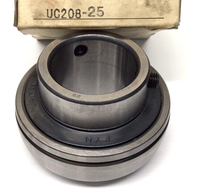 FYH UC208-25 Ball Insert Bearing Cylindrical Bore 1-9/16″ Bore Set Screw Locking