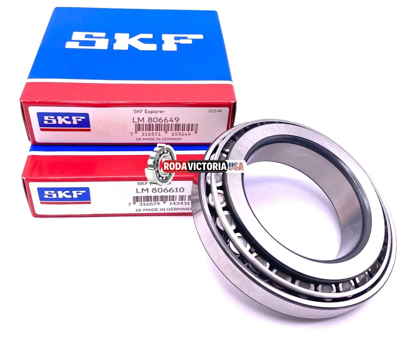 SKF GERMANY LM806649 LM806610 Tapered Roller Bearing 53.98×88.9×19.05 mm