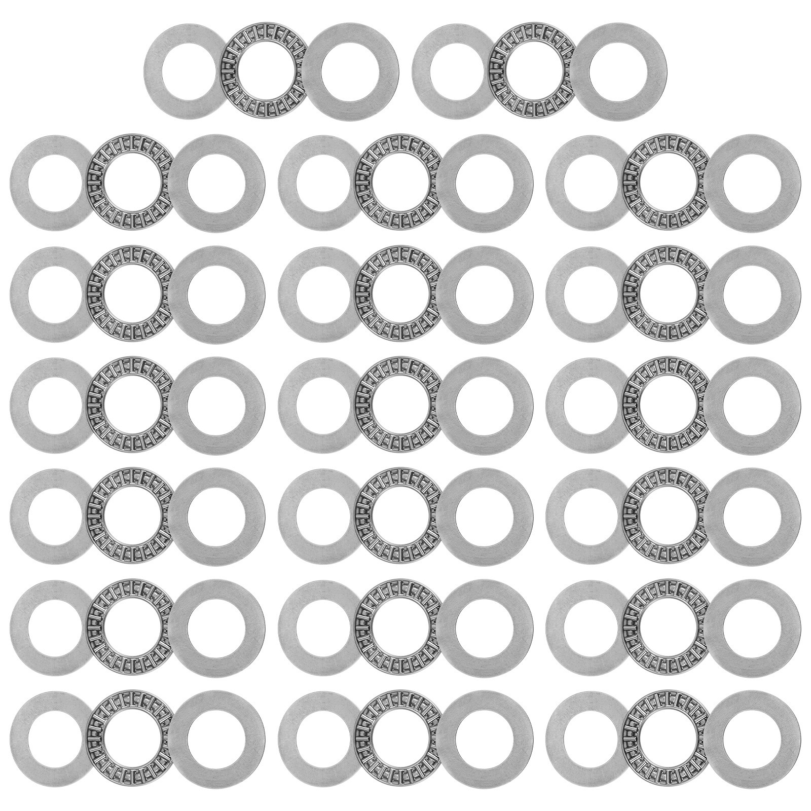 AXK2035 Thrust Needle Roller Bearings 20x35x2mm with AS2035 Washers 20pcs