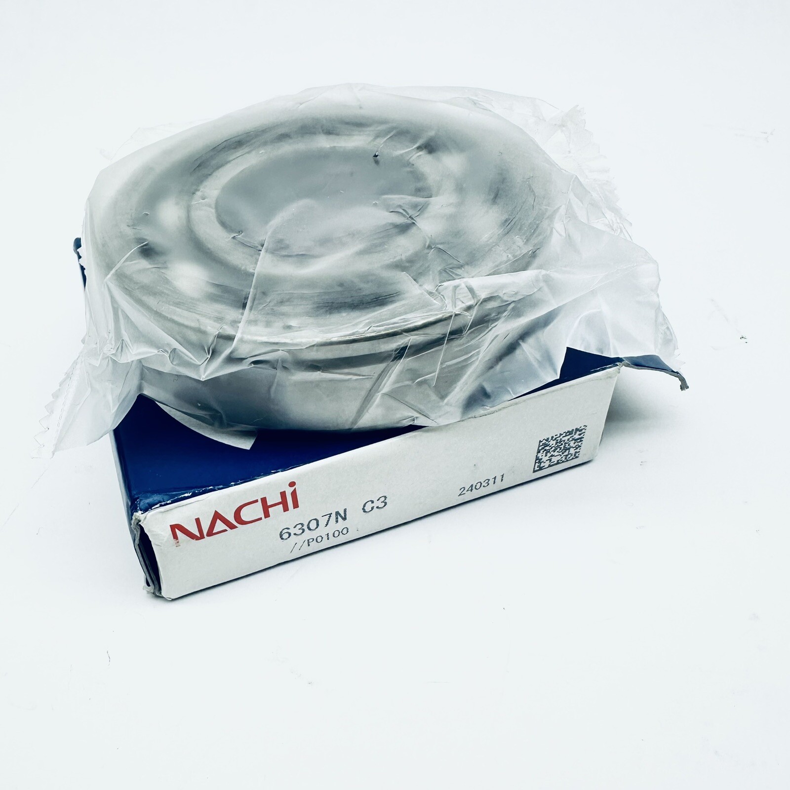Lot of 2 Nachi 6307N C3 Deep Groove Ball Bearing, Open Type, No Seals 80x35x21mm