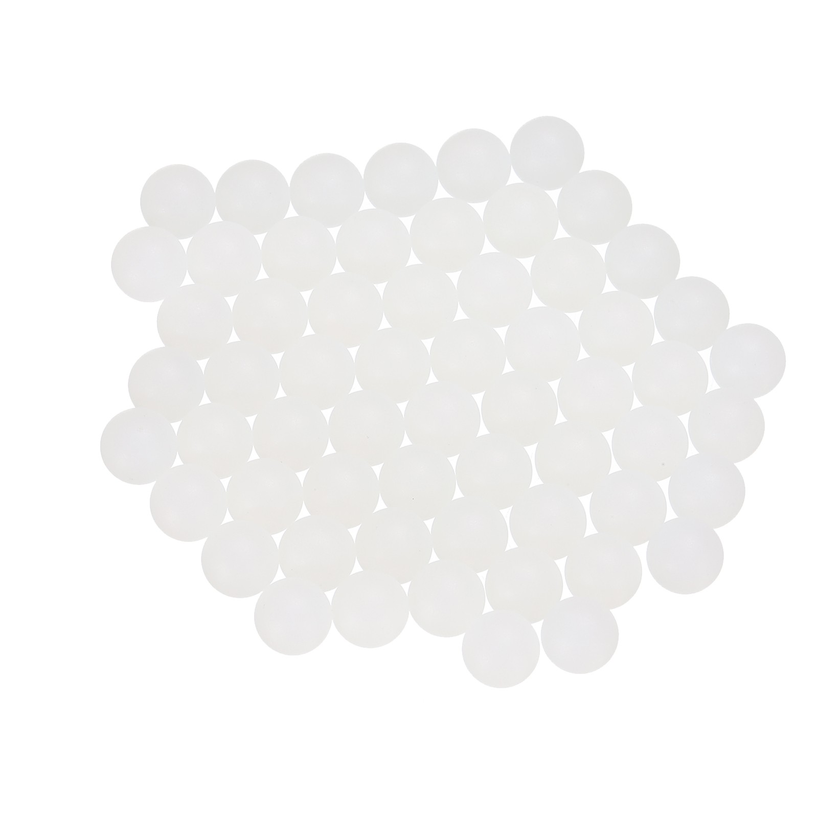 60pcs Nylon Bearing Balls 5mm Solid Plastic Balls G1 Precision White