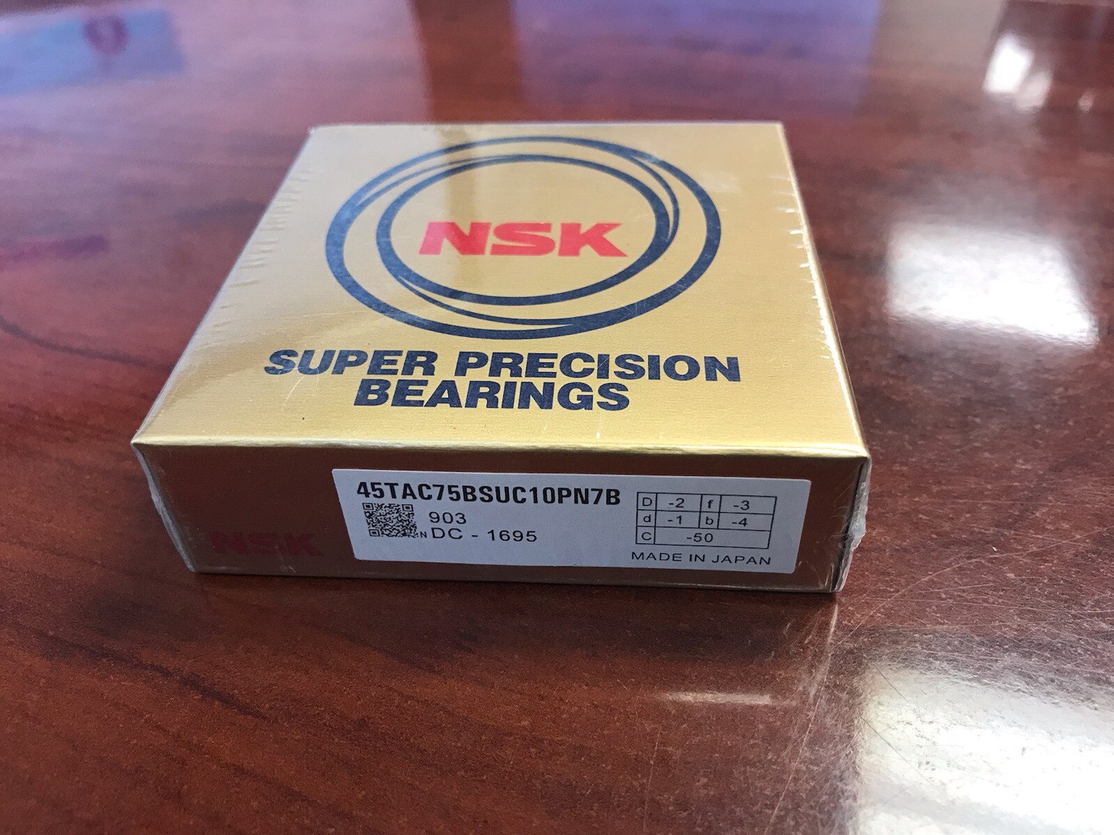 NSK super precision bearing 45TAC75BSUC10PN7B (45TAC75B) 45mm ID x 75mm OD