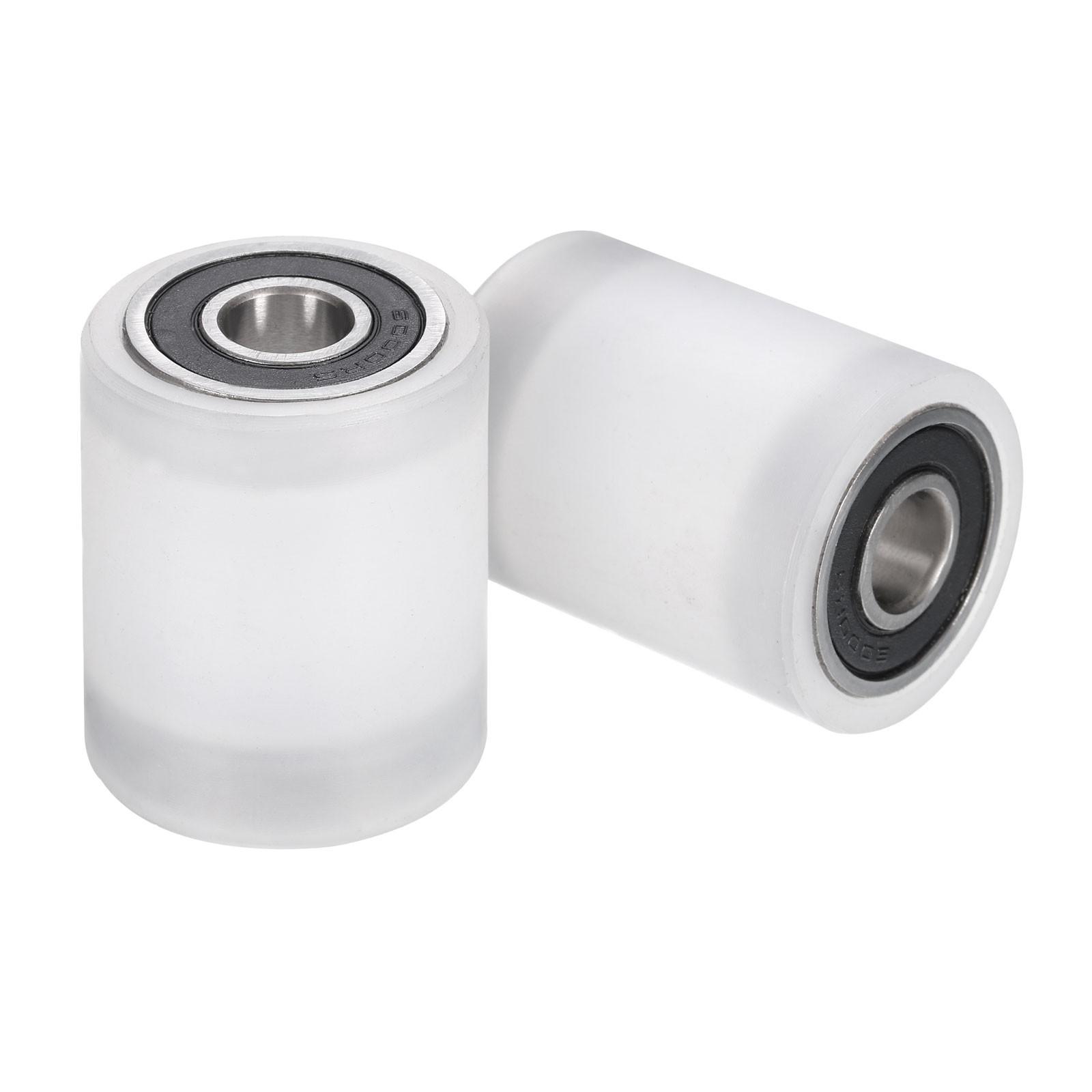 2Pcs Nylon Roller Wheel with Bearings 3/8″x1-1/4″x1-5/8″ Nylon Pulley