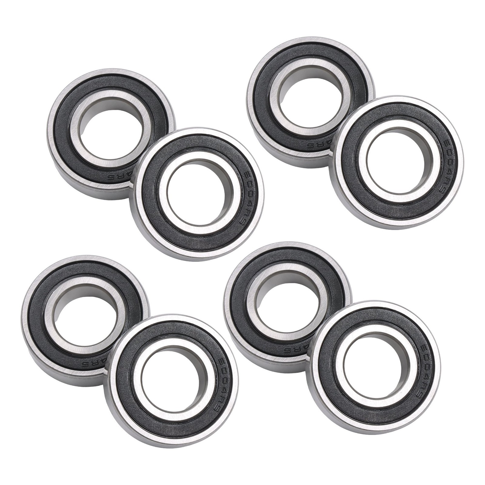 6004-2RS C3 Ball Bearing 20x42x12mm 10 Pcs Premium Rubber Sealed