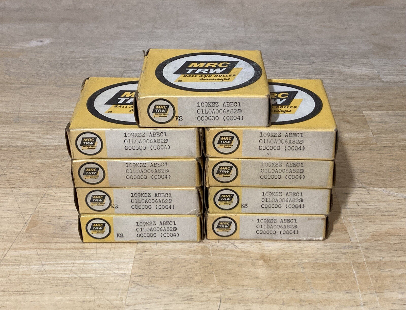 MRC TRW 109KSZ ABEC1 Bearing Pack of 9