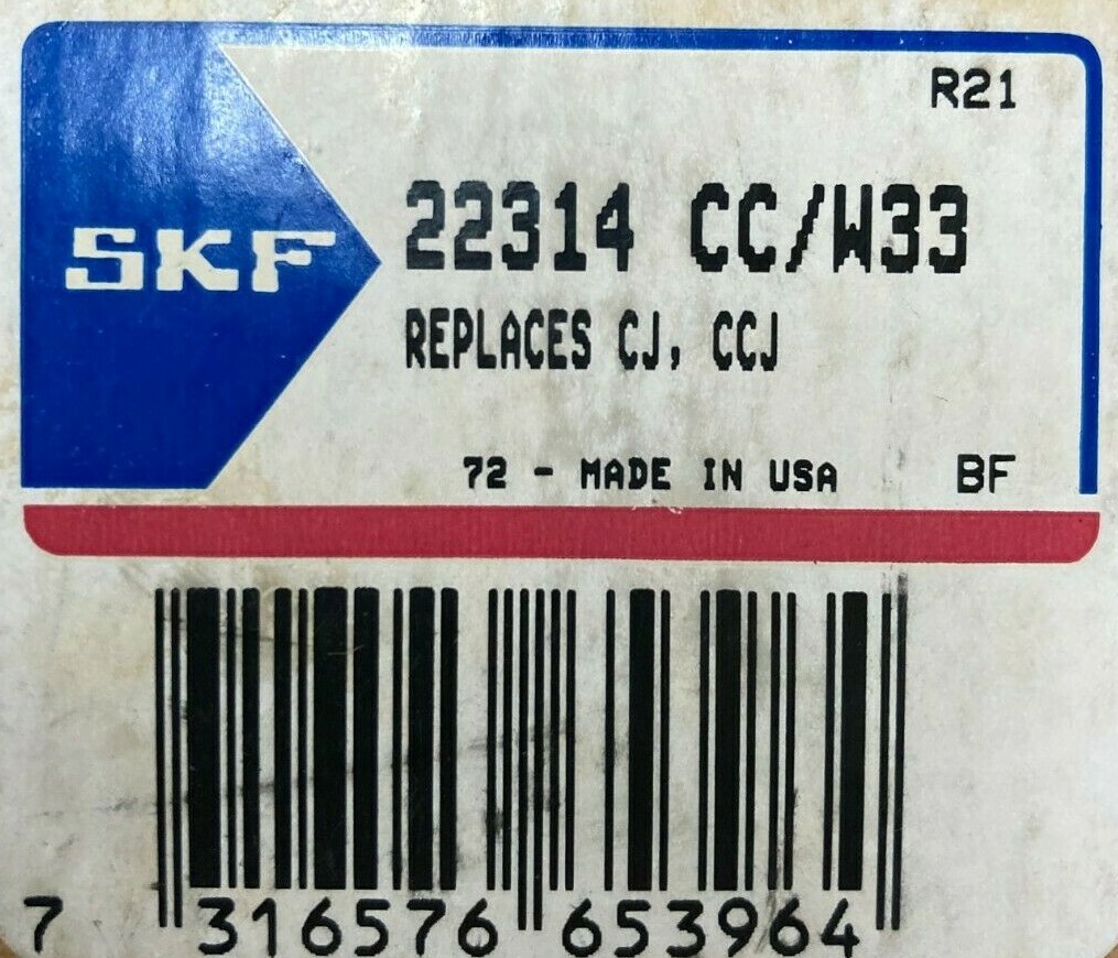 22314-EC3W33 SKF SPHERICAL ROLLER BEARING, FAG NTN NSK TIMKEN TORRINGTON
