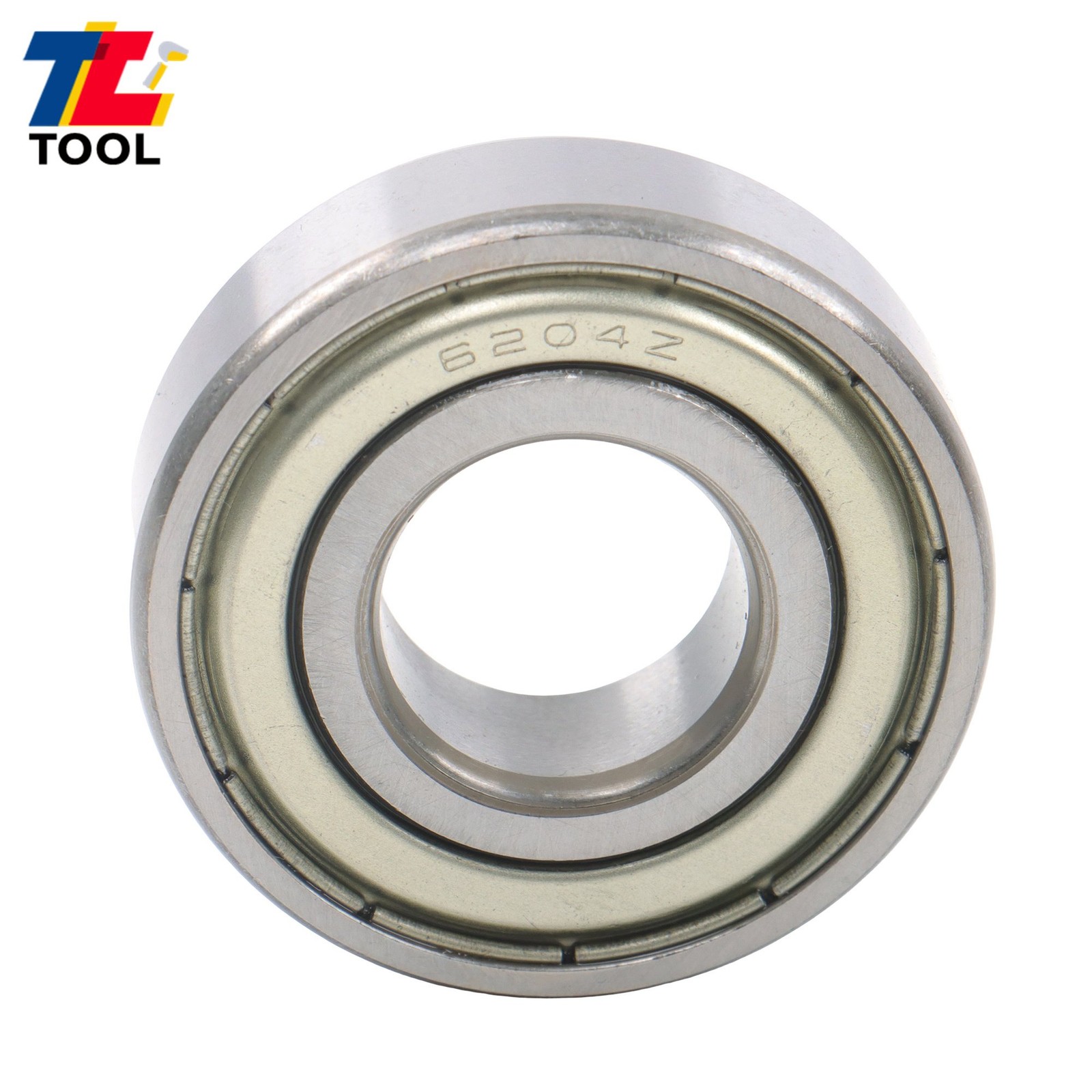 Industrial 6204-ZZ Ball Bearings 10 Pcs 20x47x14mm Double Metal Seal