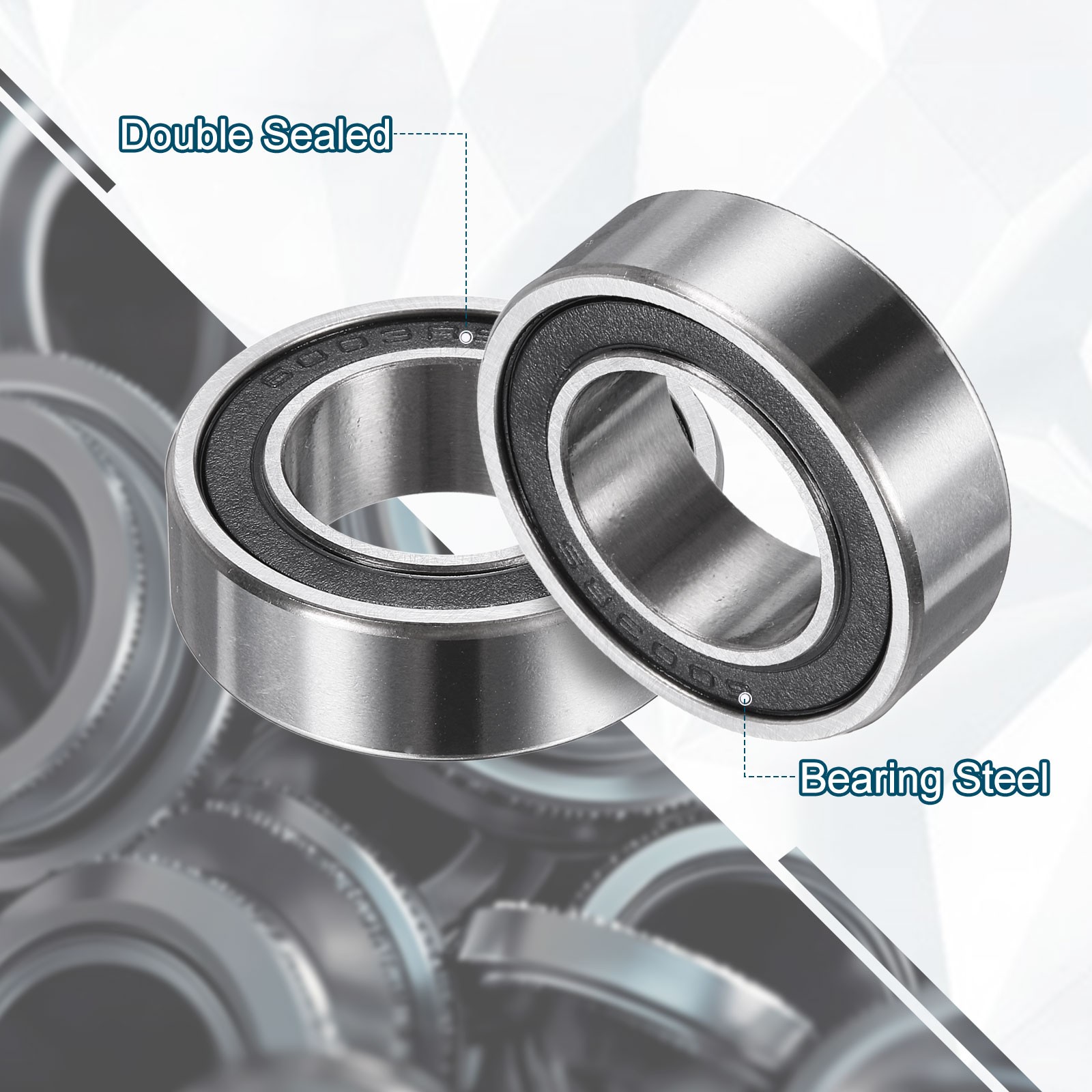 2Pcs 203511-2RS Non-Standard Ball Bearings 20mm ID x 35mm OD x 11mm Thickness