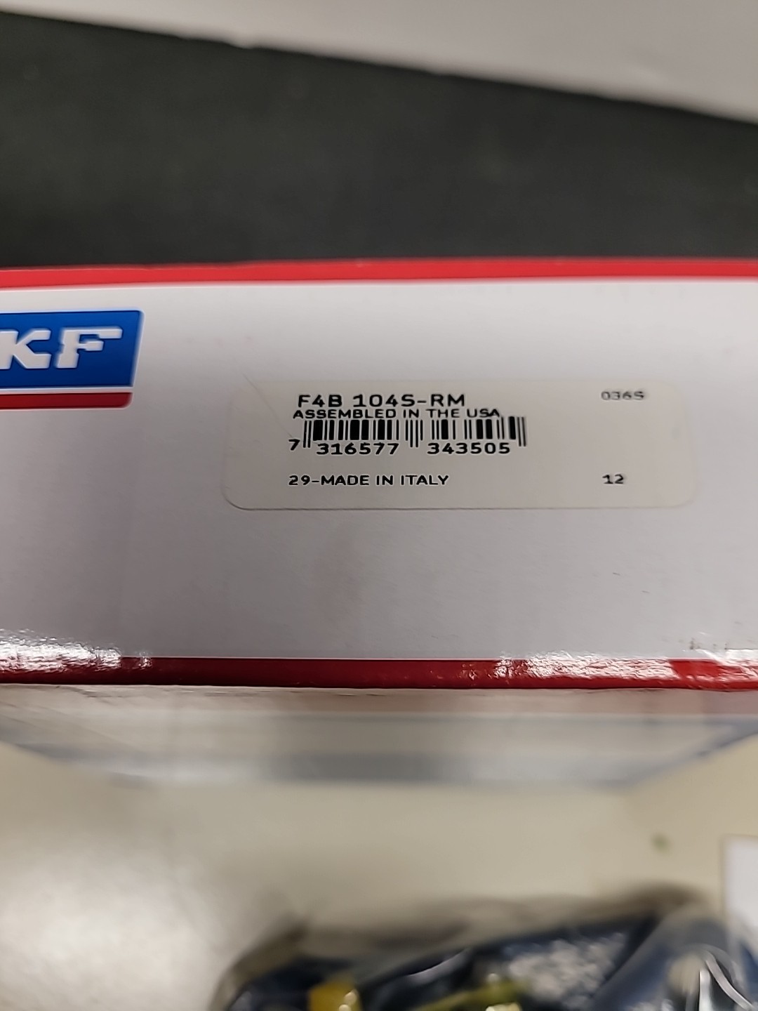SKF F4B 104S-RM Flange 4 Bolt Ball Bearing Unit NEW Sealed Box Made Italy / USA