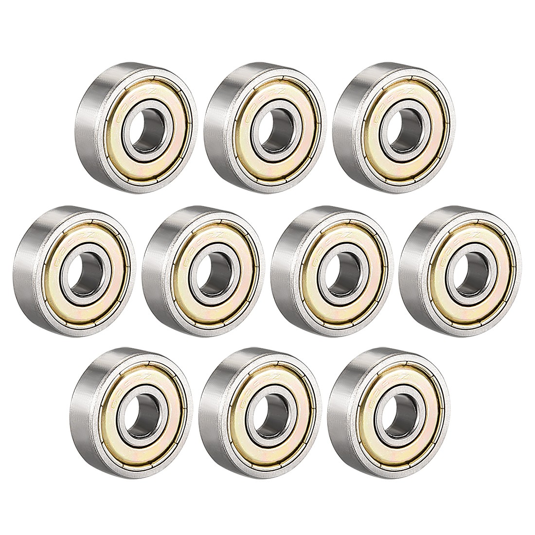 10pcs Deep Groove Ball Bearing 626ZZ Double Shield Carbon Steel
