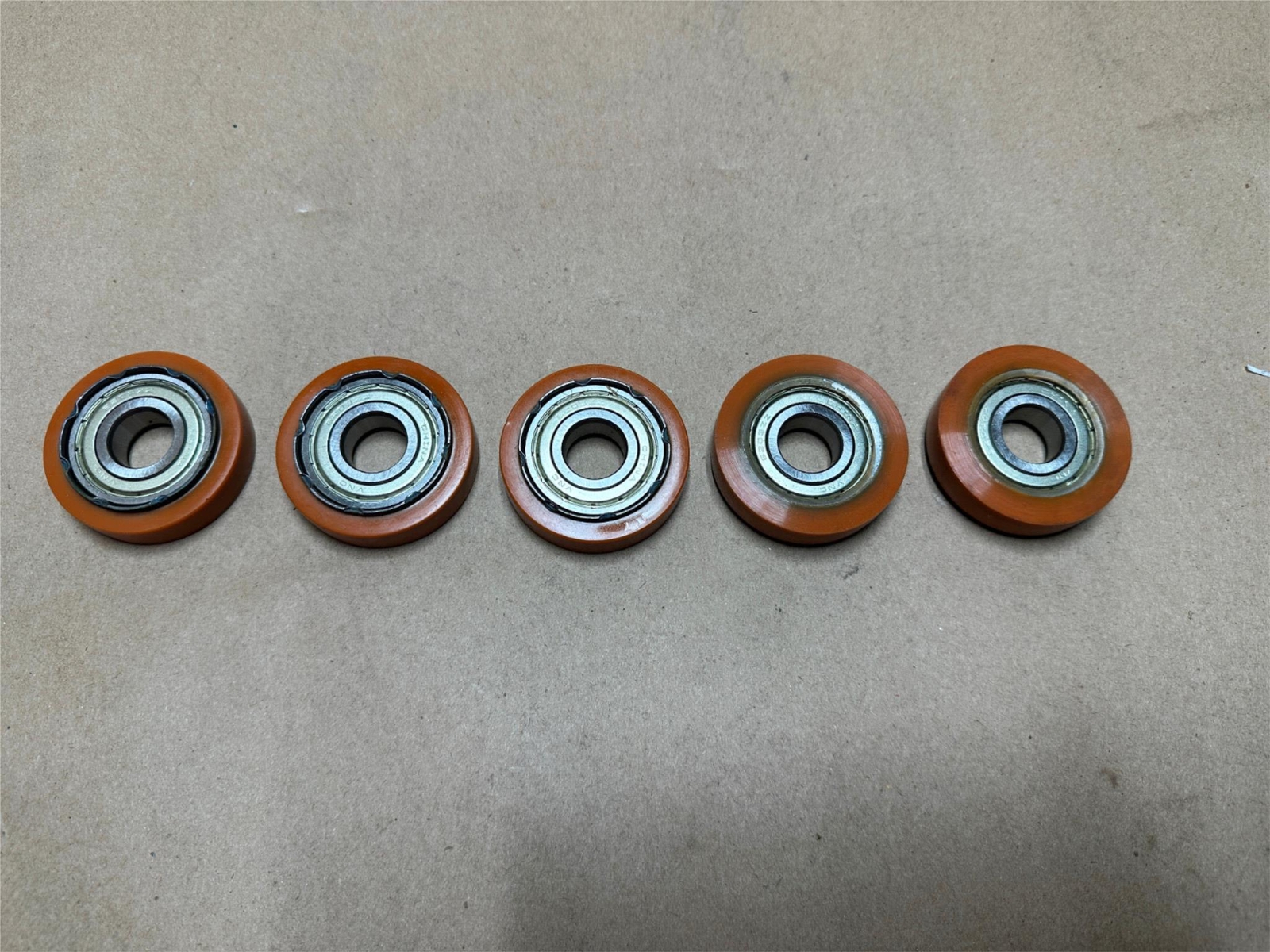 5x Pack Bearing 6203ZZ 54mm OD 17mm ID 12mm Thick Plastic Nylon Conveyor Rollers