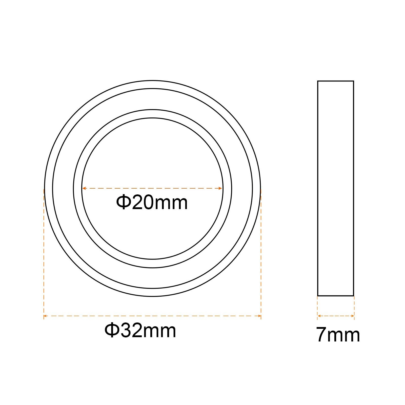 6804-2RS Ceramic Bearings 20mm x 32mm x 7mm Si3N4 Silicon Nitride Bearing Balls