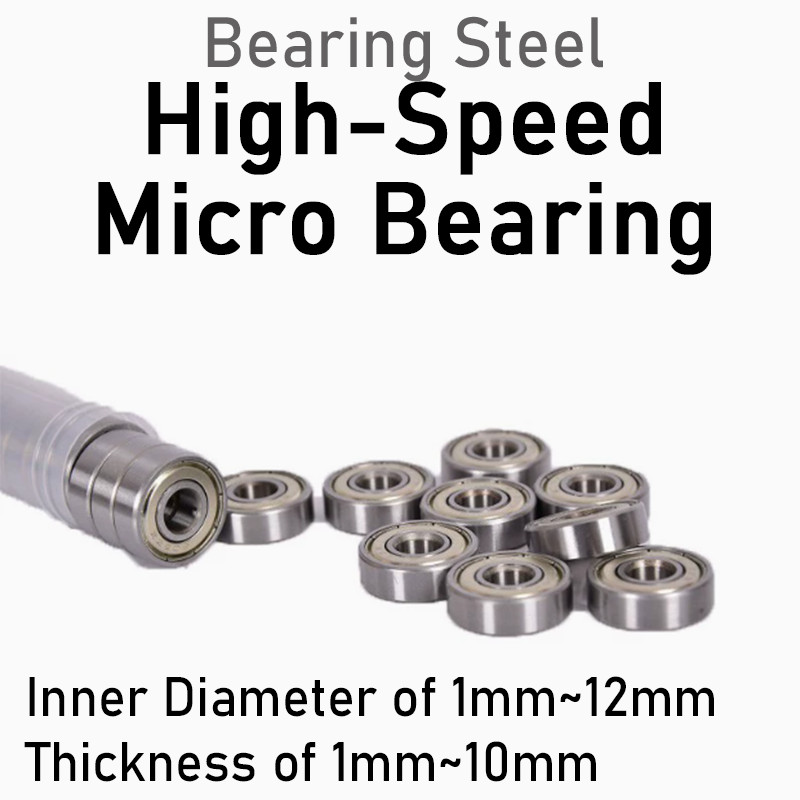 ID of 1mm~12mm High Speed Small Bearings 608zz Micro Precision Deep Groove Balls