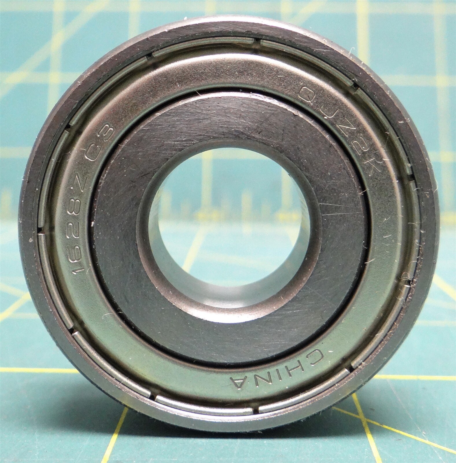 1628 ZZ Steel Radial Ball Bearing, Double Shielded, 0.6250″ Bore Dia. 1.6250″ OD