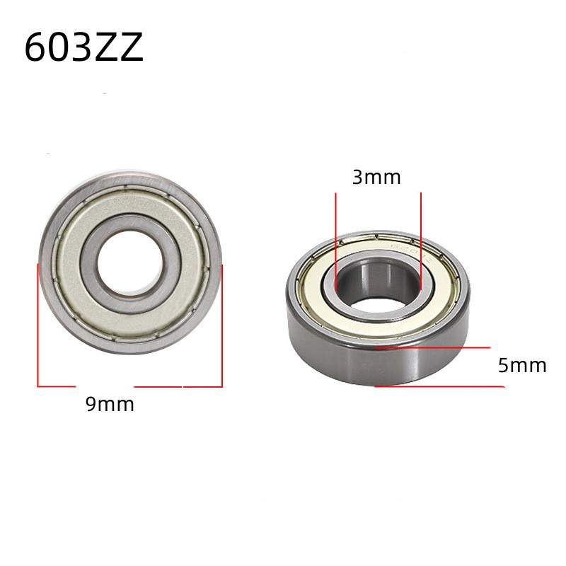 603 604 605 606 607 608 609ZZ Miniature Deep Groove Ball Bearings Chrome Steel