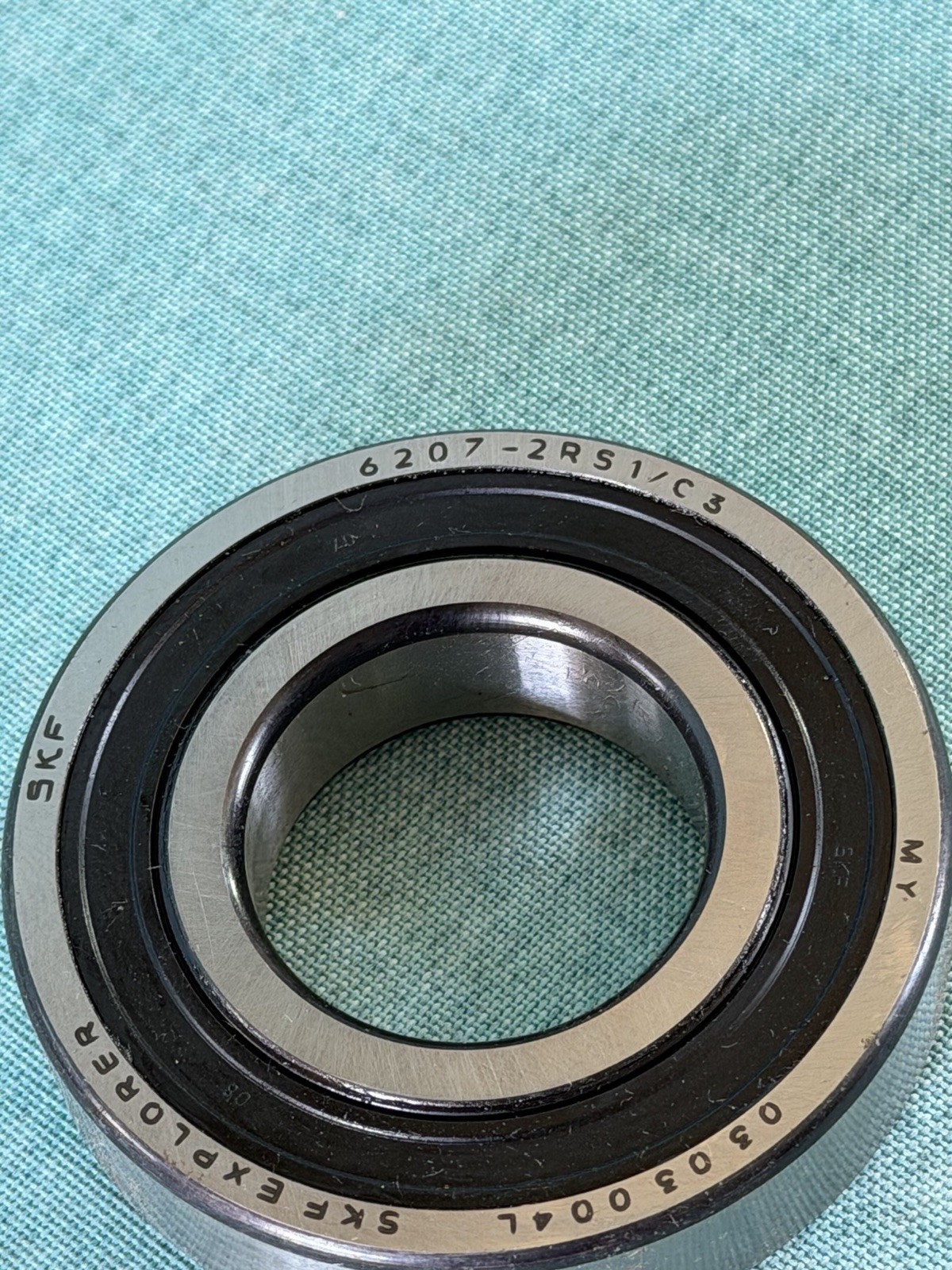 Lot Of 2. SKF 6207-2RS1 C3 Double Rubber Seal Ball Bearing