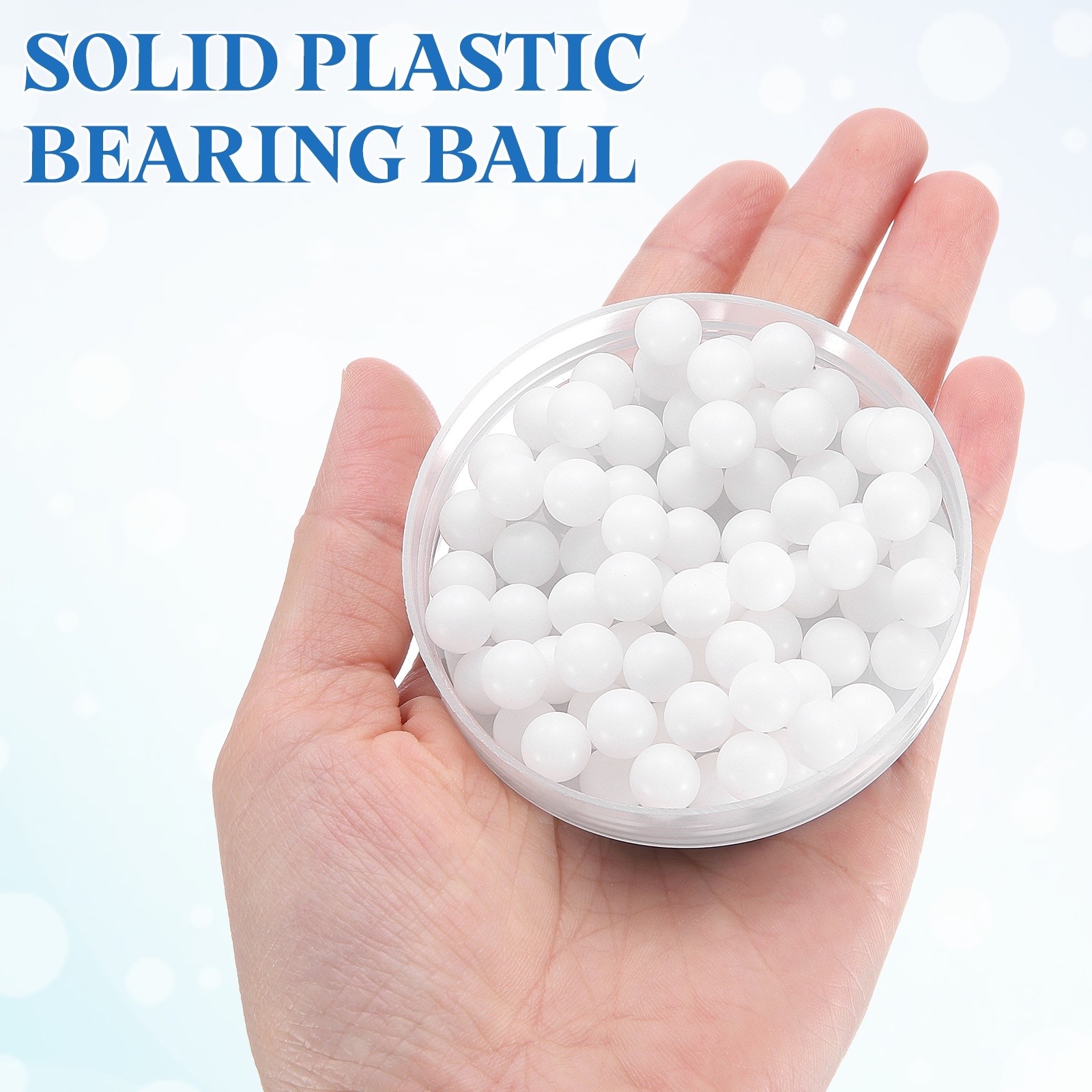 200pcs POM Bearing Balls 11/32″ 8.5mm Solid Plastic Bearing Ball
